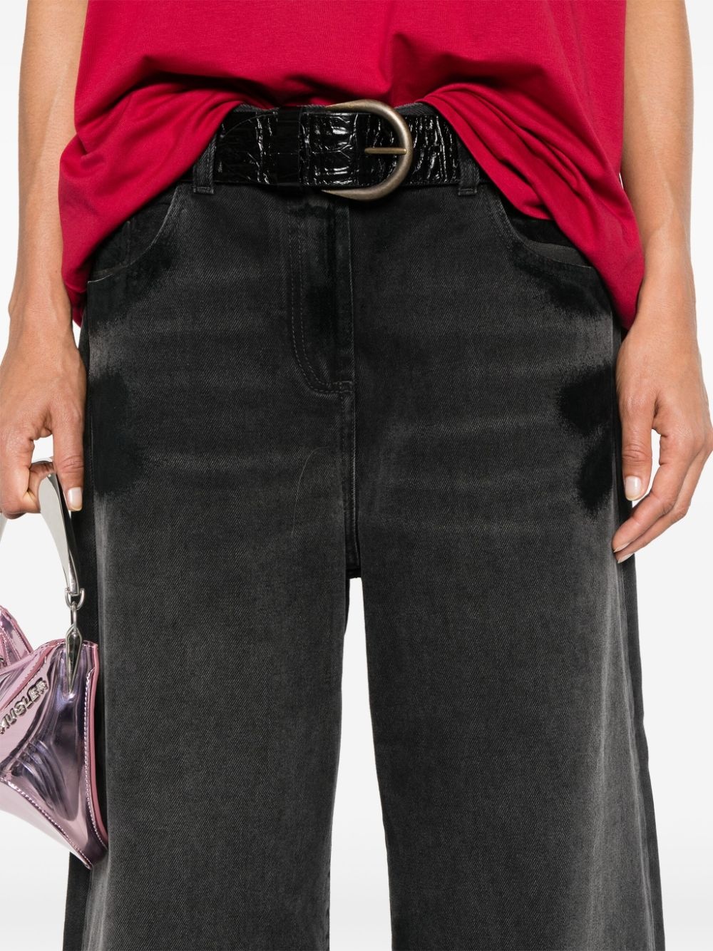 layered-waist jeans - 5