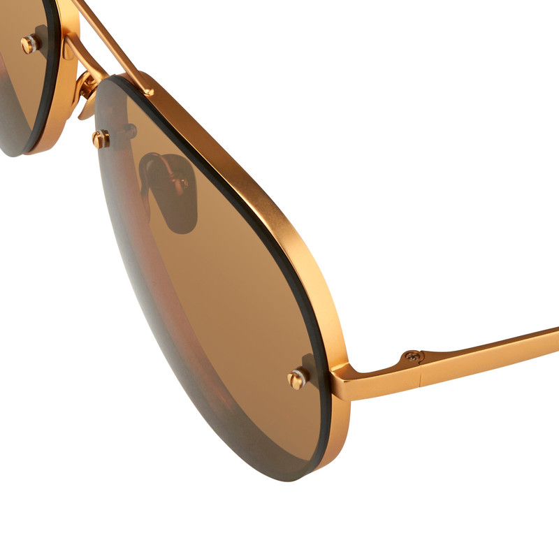 Linda Farrow 307 C8 Aviator Sunglasses 3