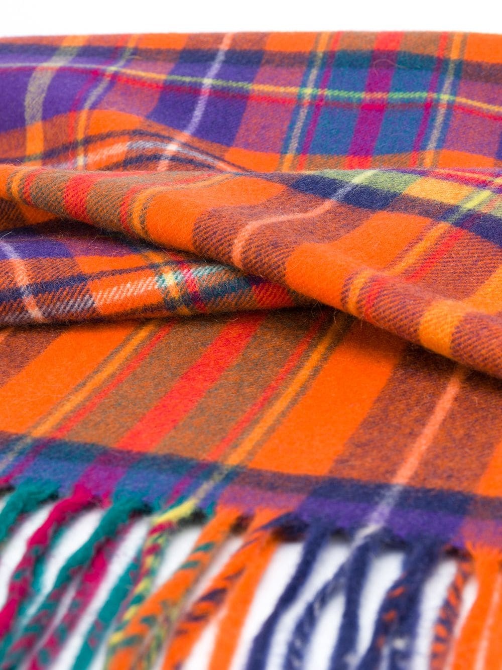 plaid cashmere scarf - 3