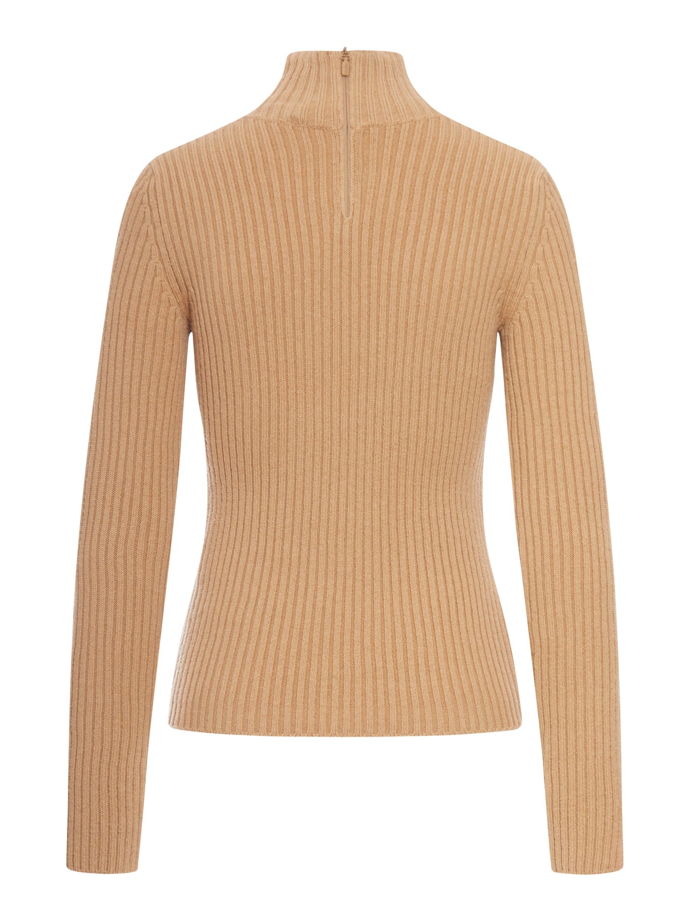 RIBBED WOOL AND CASHMERE TURTLENECK - 2