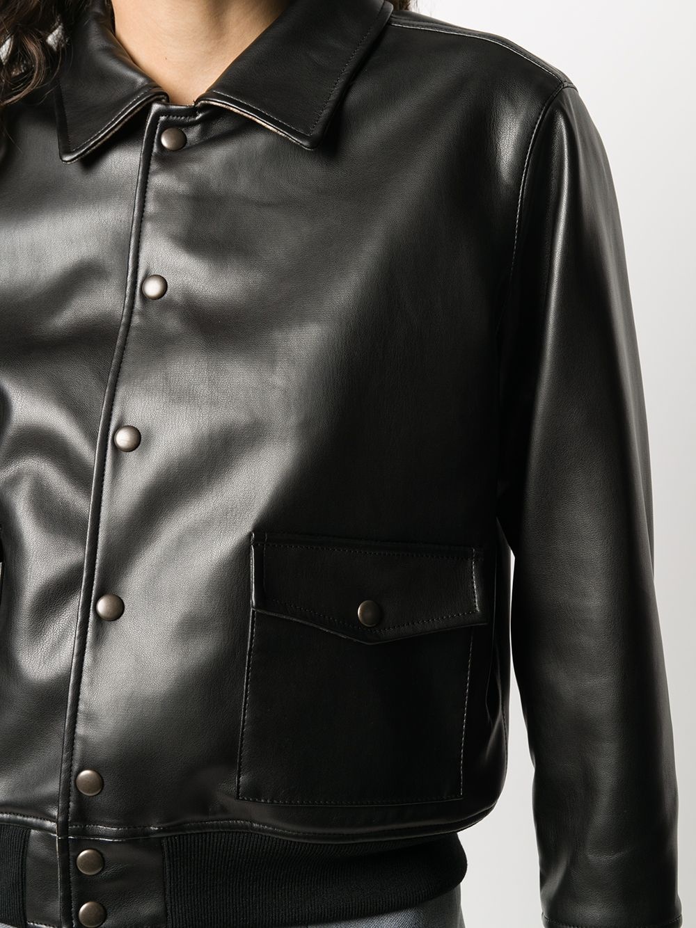 faux-leather jacket - 5