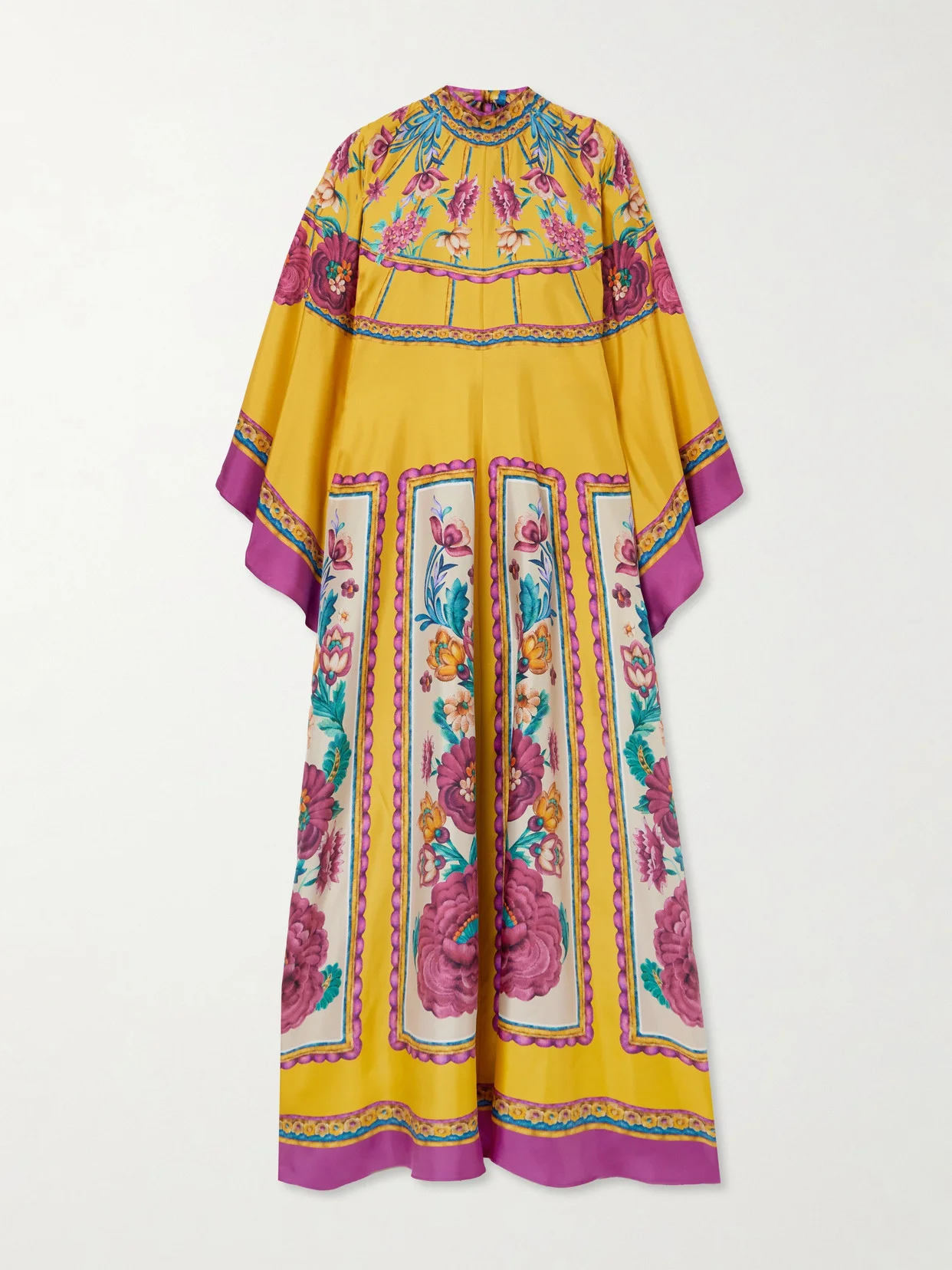 Magnifico Printed Silk-twill Maxi Dress - 1