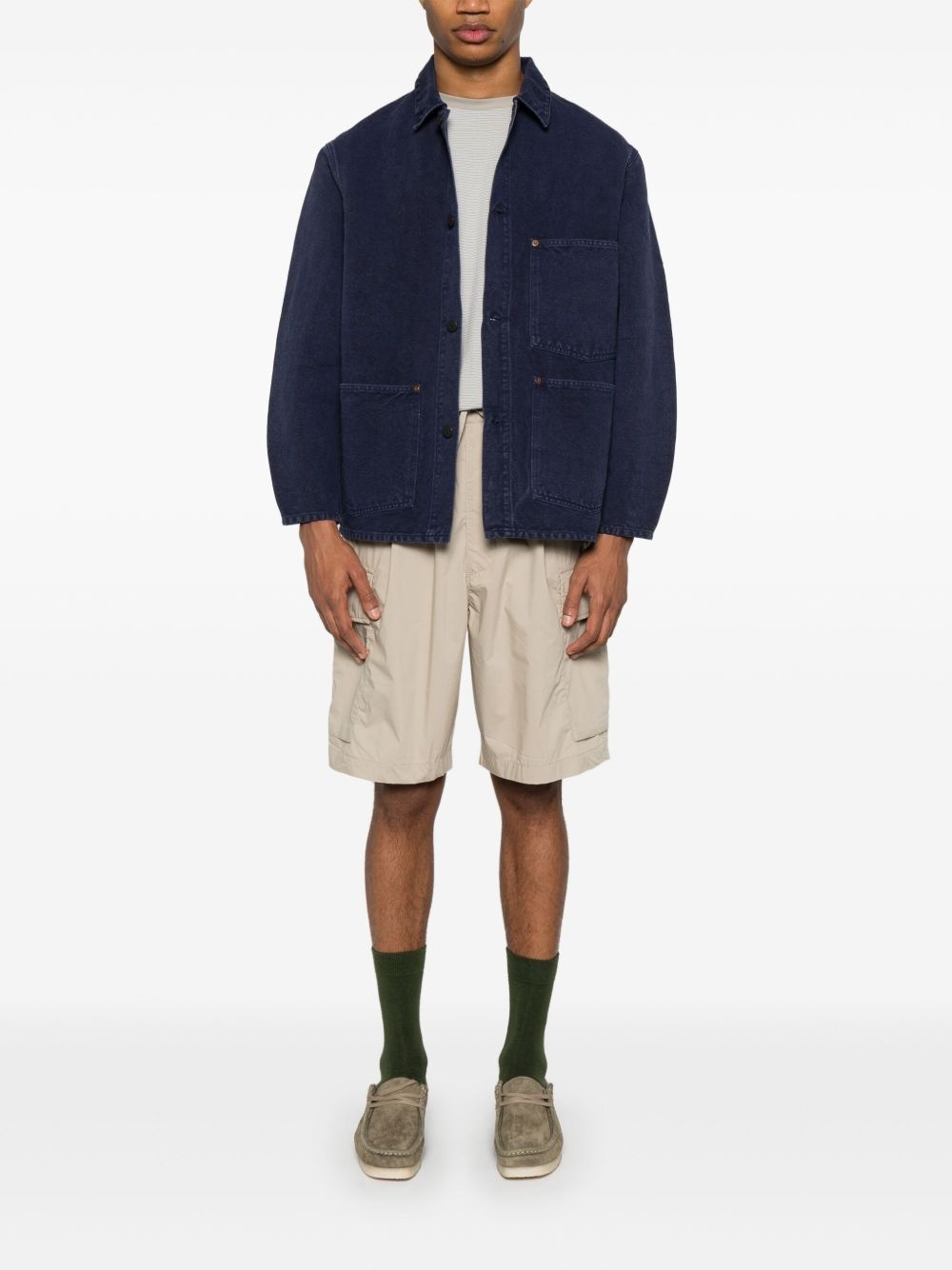 poplin cargo shorts - 2