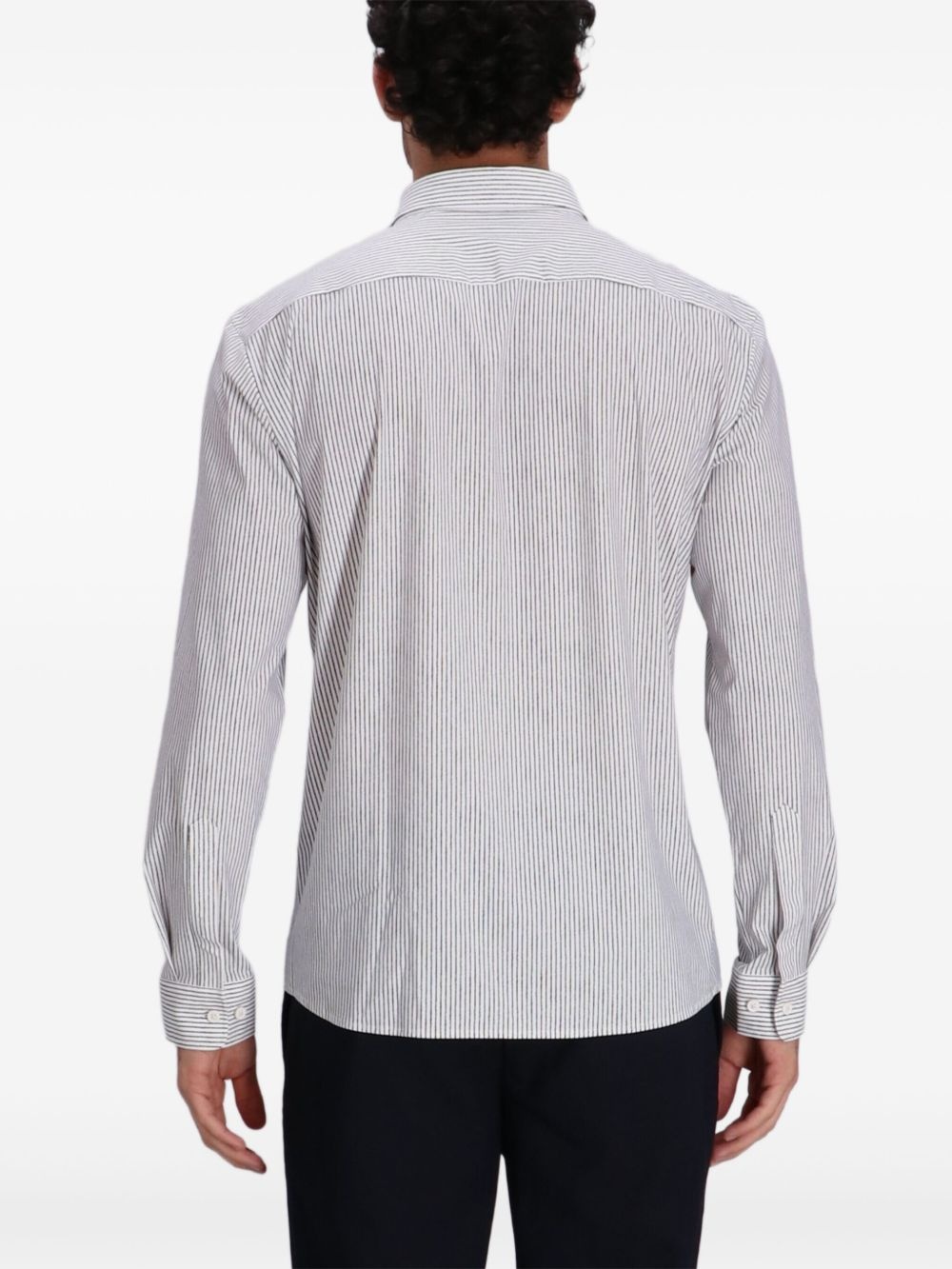 striped button-down shirt - 4