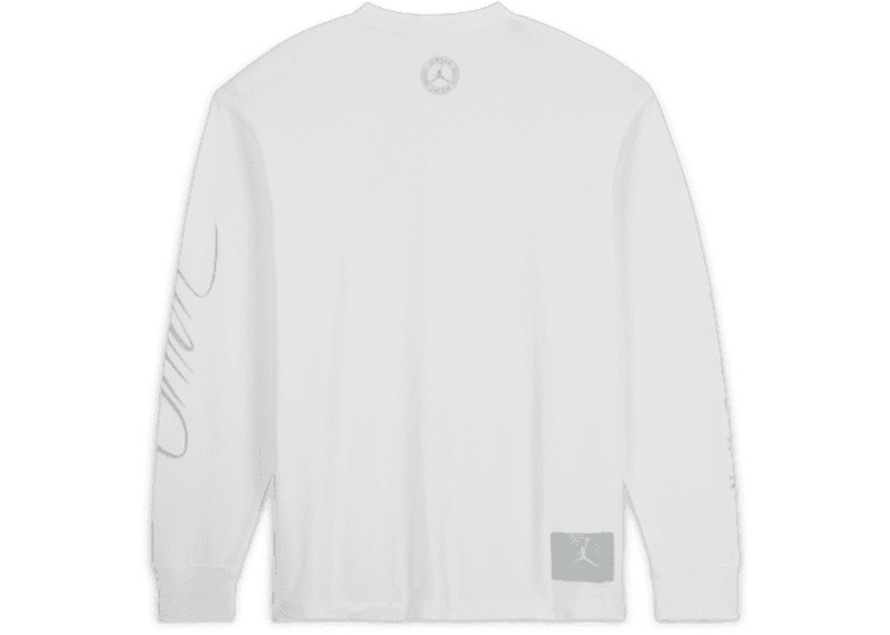 Jordan Jordan x Union MJ L/S Tee White/Grey Haze outlook