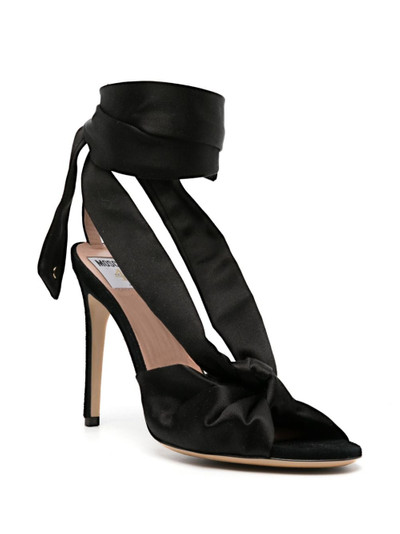 Moschino knot-detailing satin sandals outlook