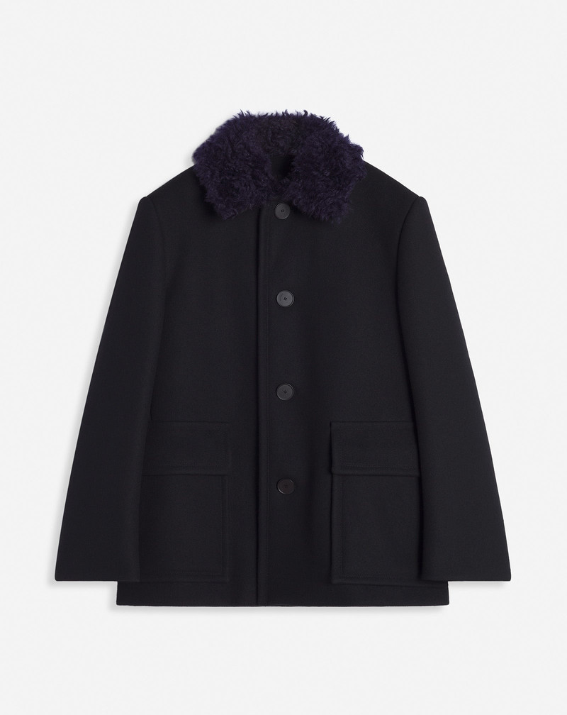 OVERSIZED PEACOAT WITH REMOVABLE COLLAR 1
