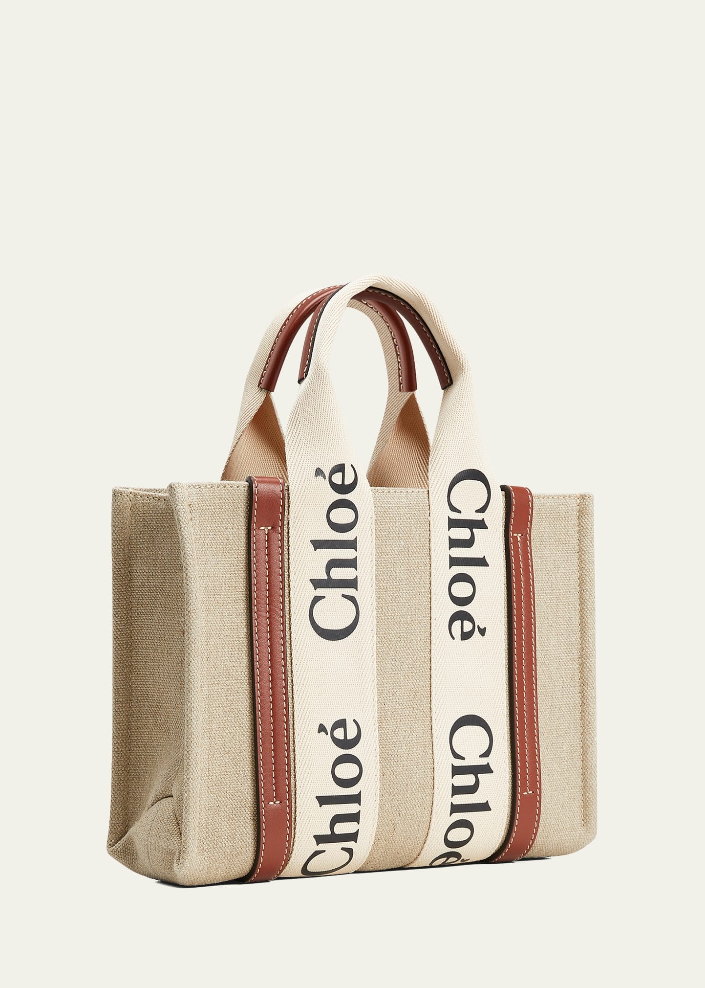 Woody Small Eco Linen Tote Bag - 3