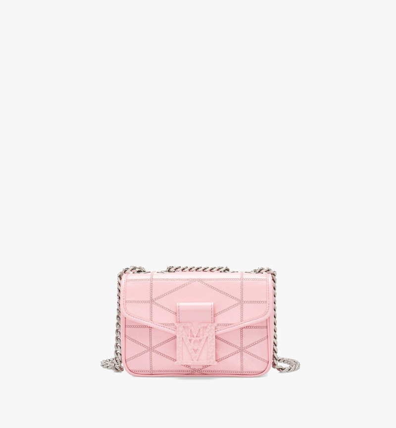 Travia Quilted Shoulder Bag in Crushed Leather 1