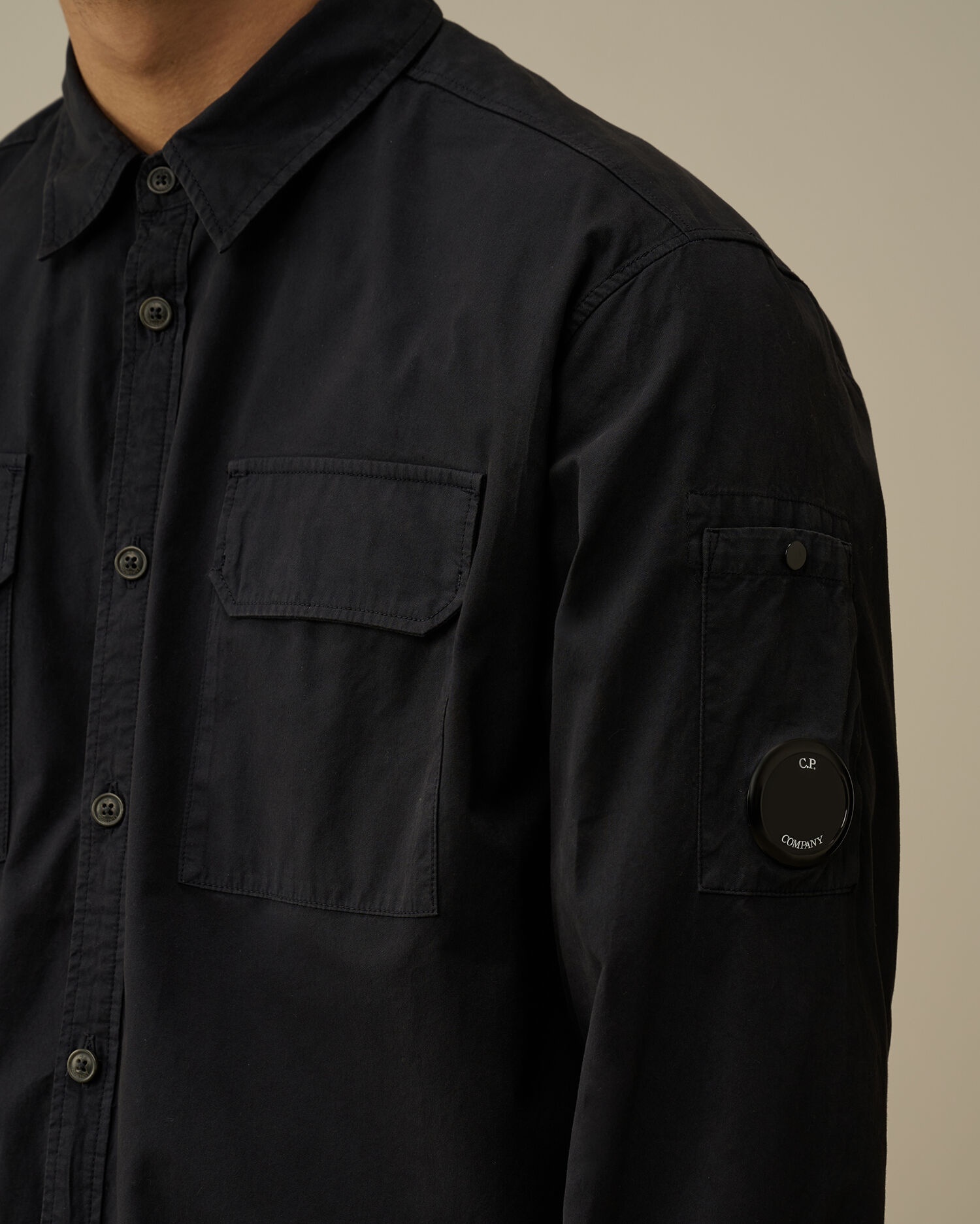 Organic Gabardine Buttoned Lens Shirt - 4