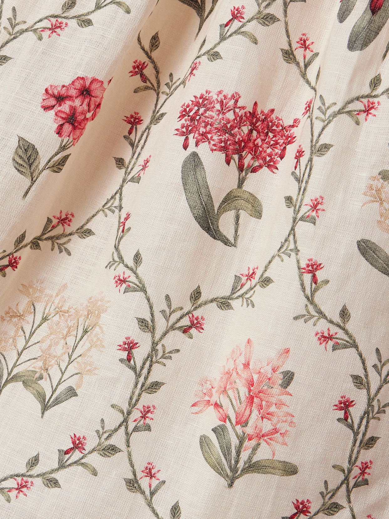 Barbara Orquidea Embellished Floral-print Linen Mini Dress - 4
