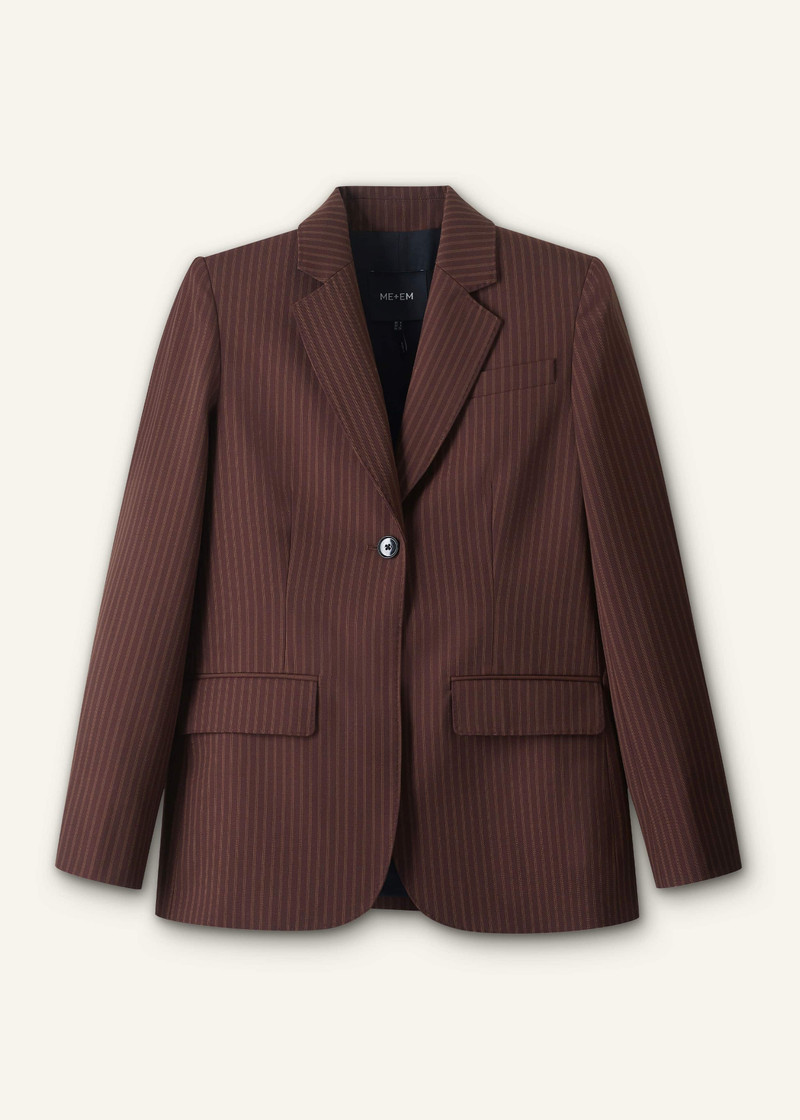 Sharp Shoulder Blazer - 1