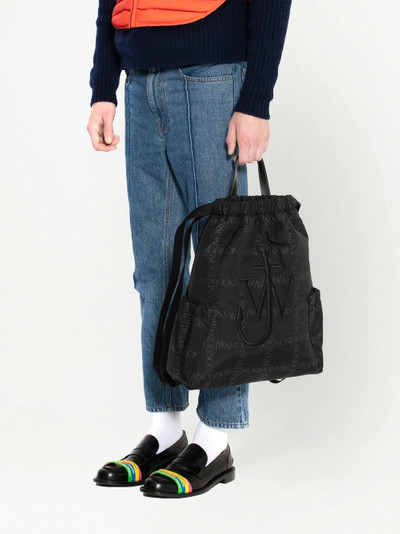 JW Anderson logo-print Anchor backpack outlook