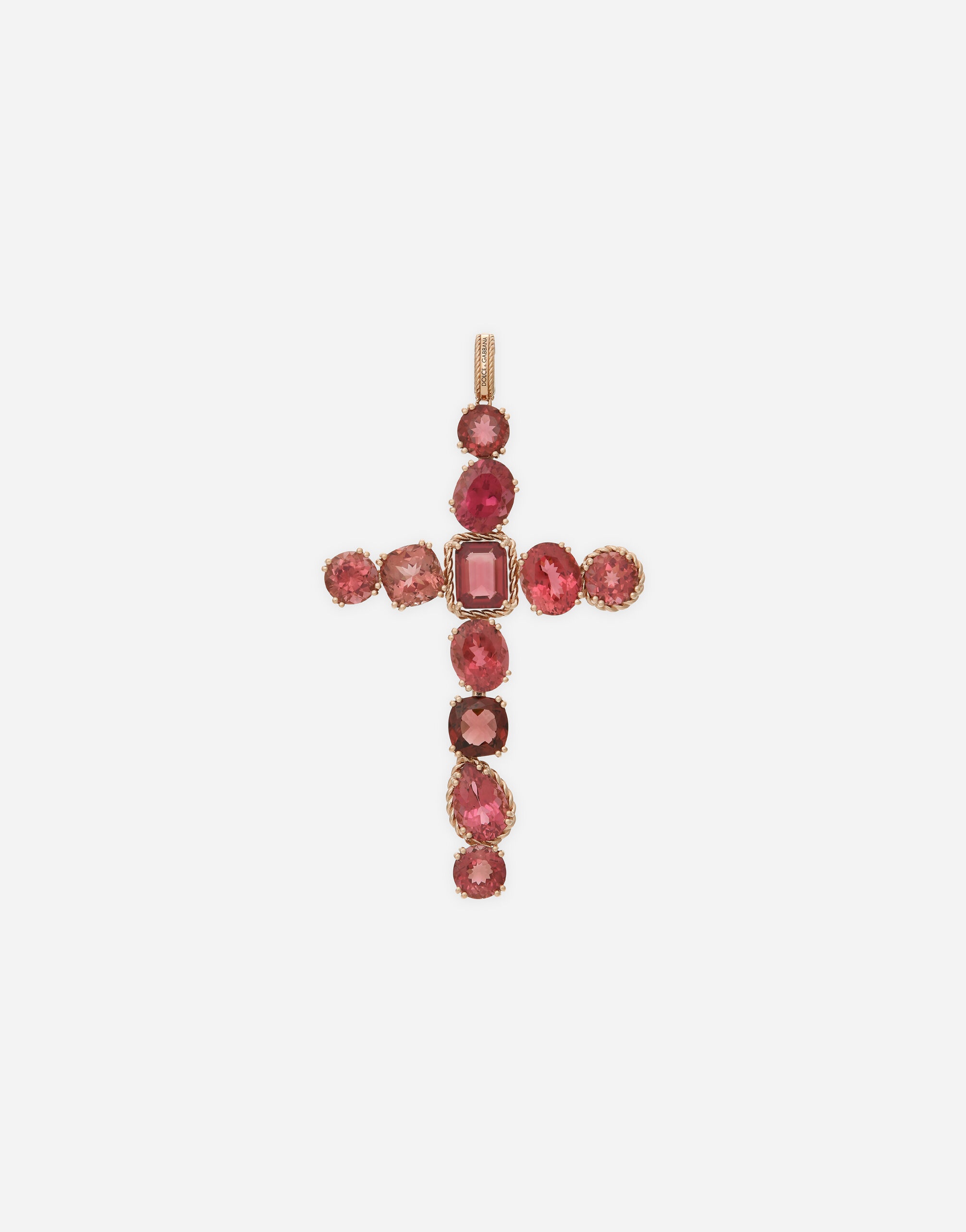 Anna charm in red gold 18kt with toumalines - 1