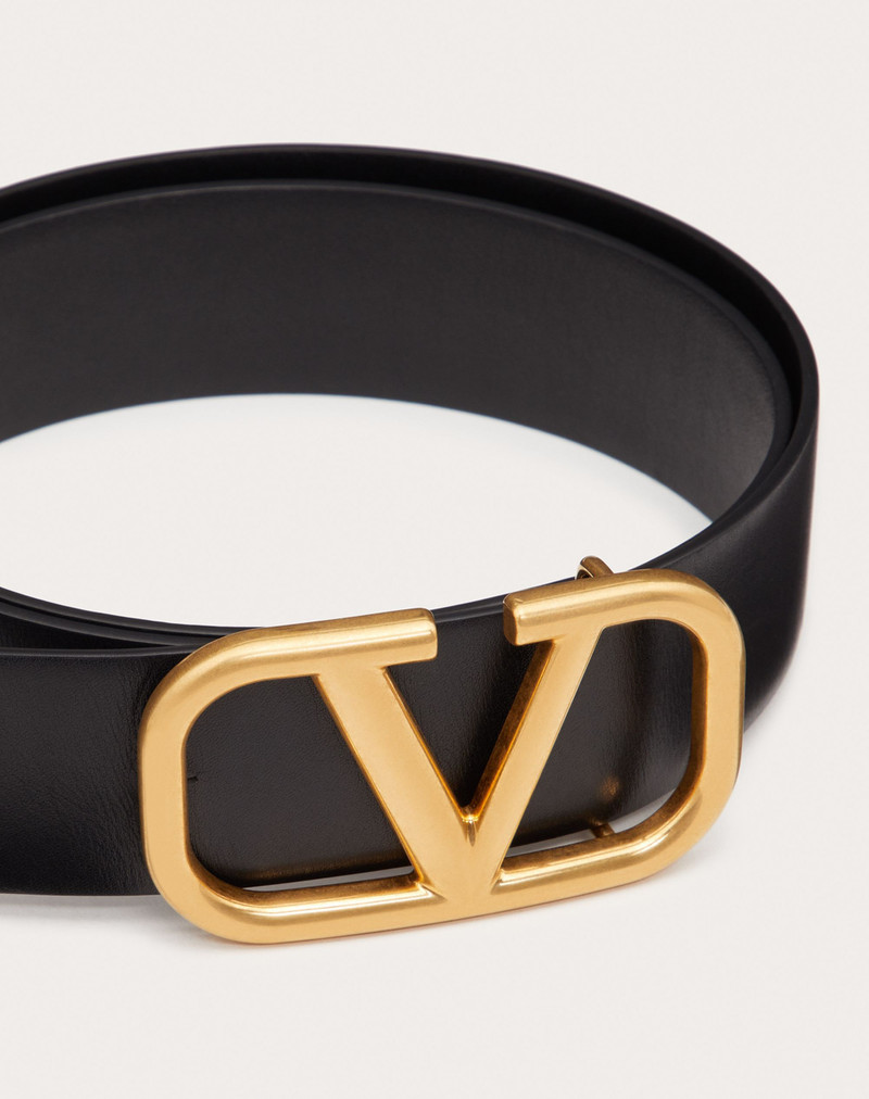 Valentino VLogo Signature Calfskin Belt outlook