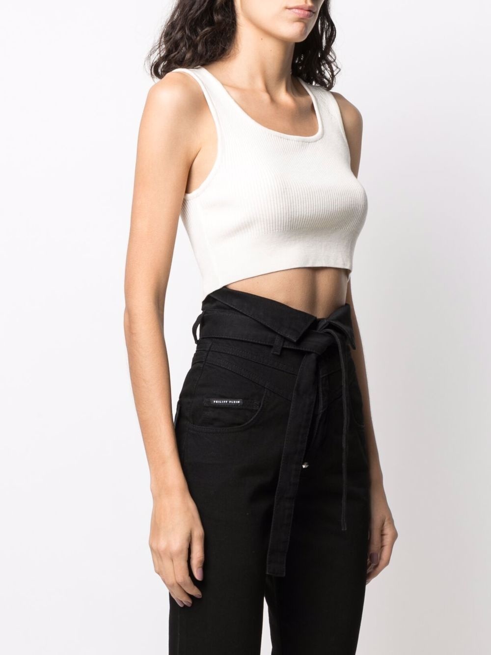 Signature wool cropped top - 3