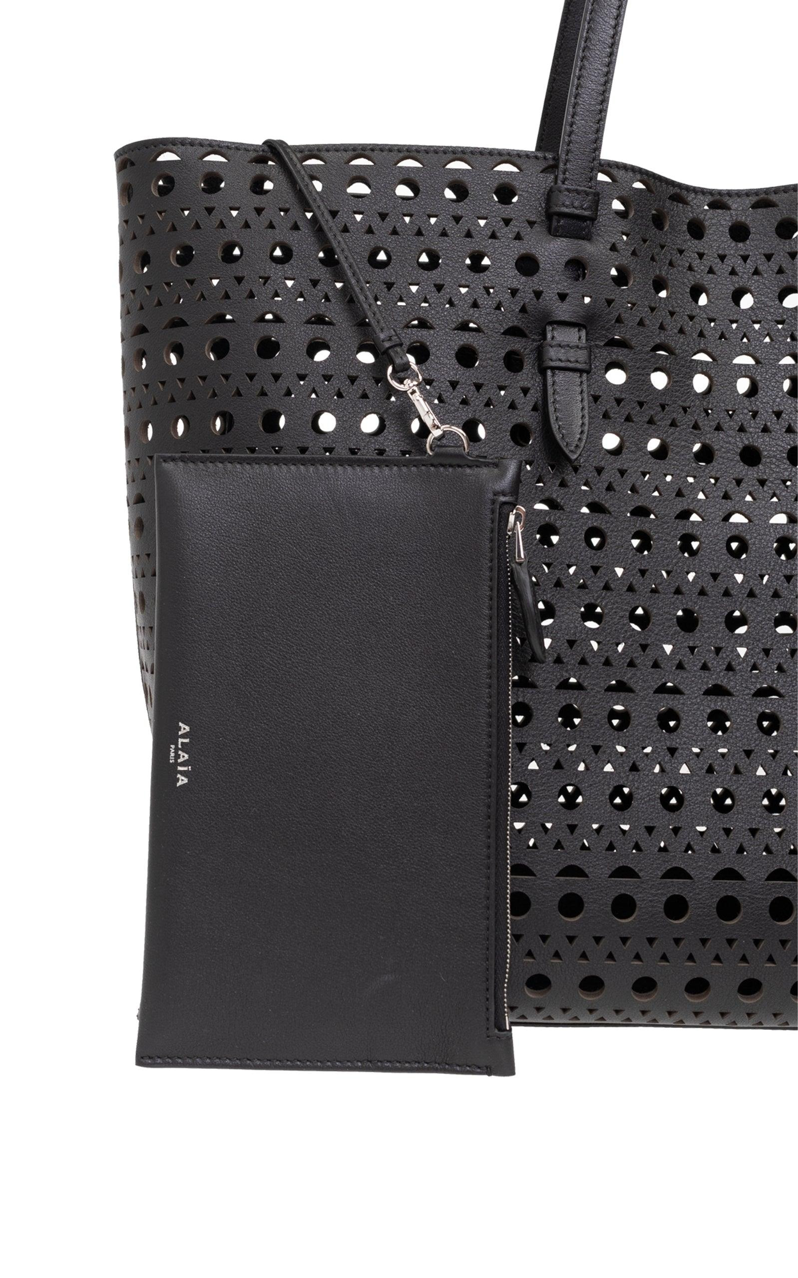 Mina 44 Large Leather Tote Bag - 5