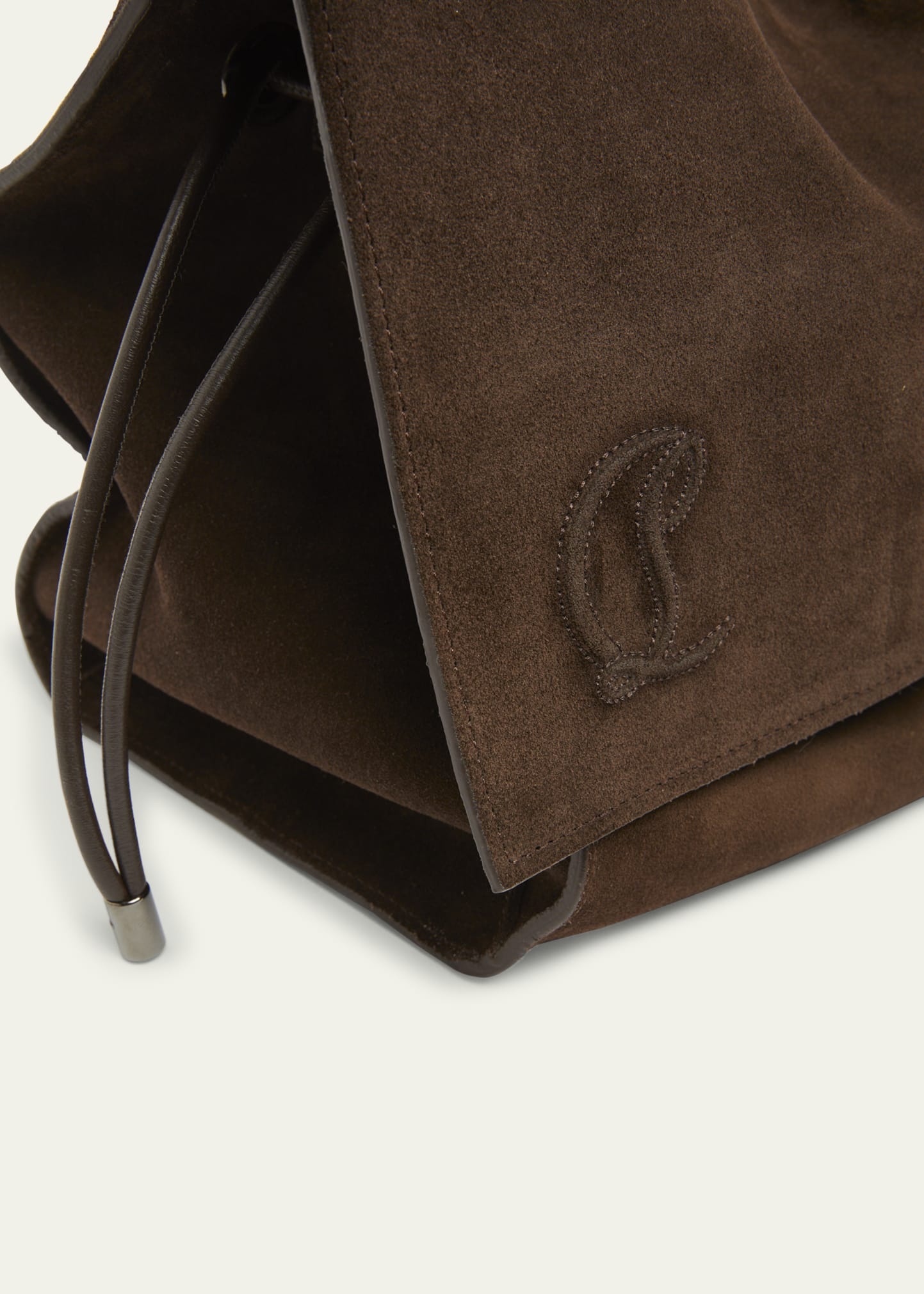 Baggy Large Shoulder Bag in Suede - 4