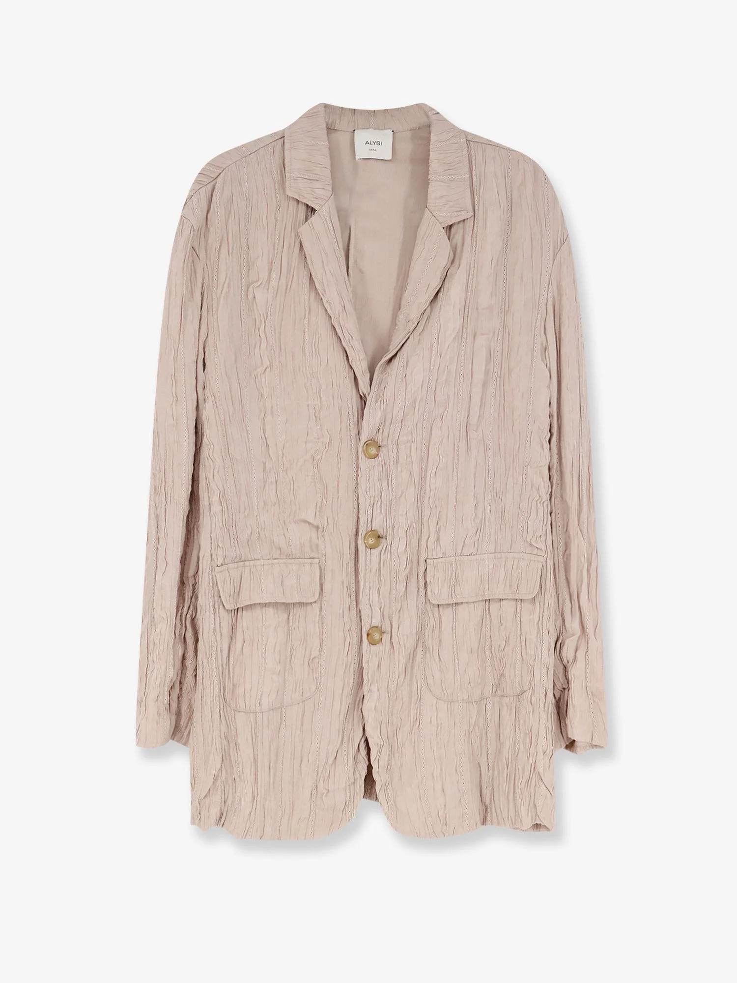 Alysi Wrinkled Viscose Blazer - 1
