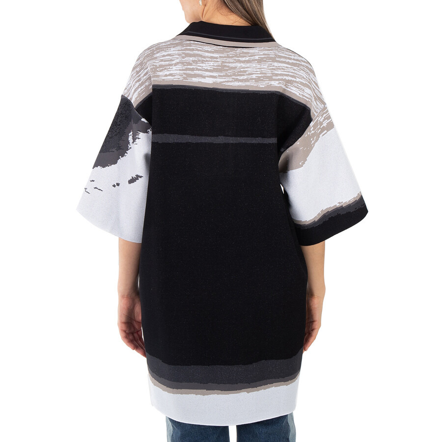 Stella McCartney Ladies Multi Graphic-Print Short-Sleeve Polo Shirt - 3