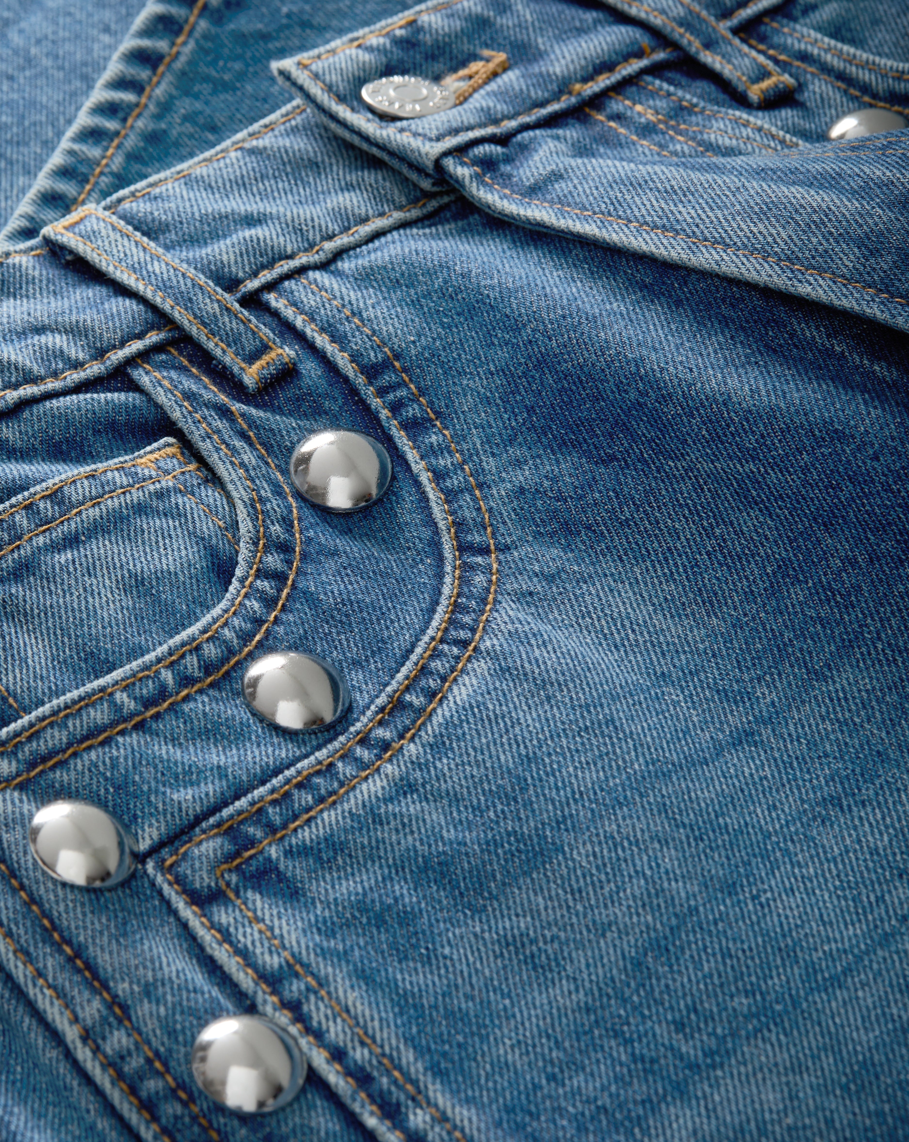 DYLAN STUDDED STRAIGHT-LEG JEAN - 6