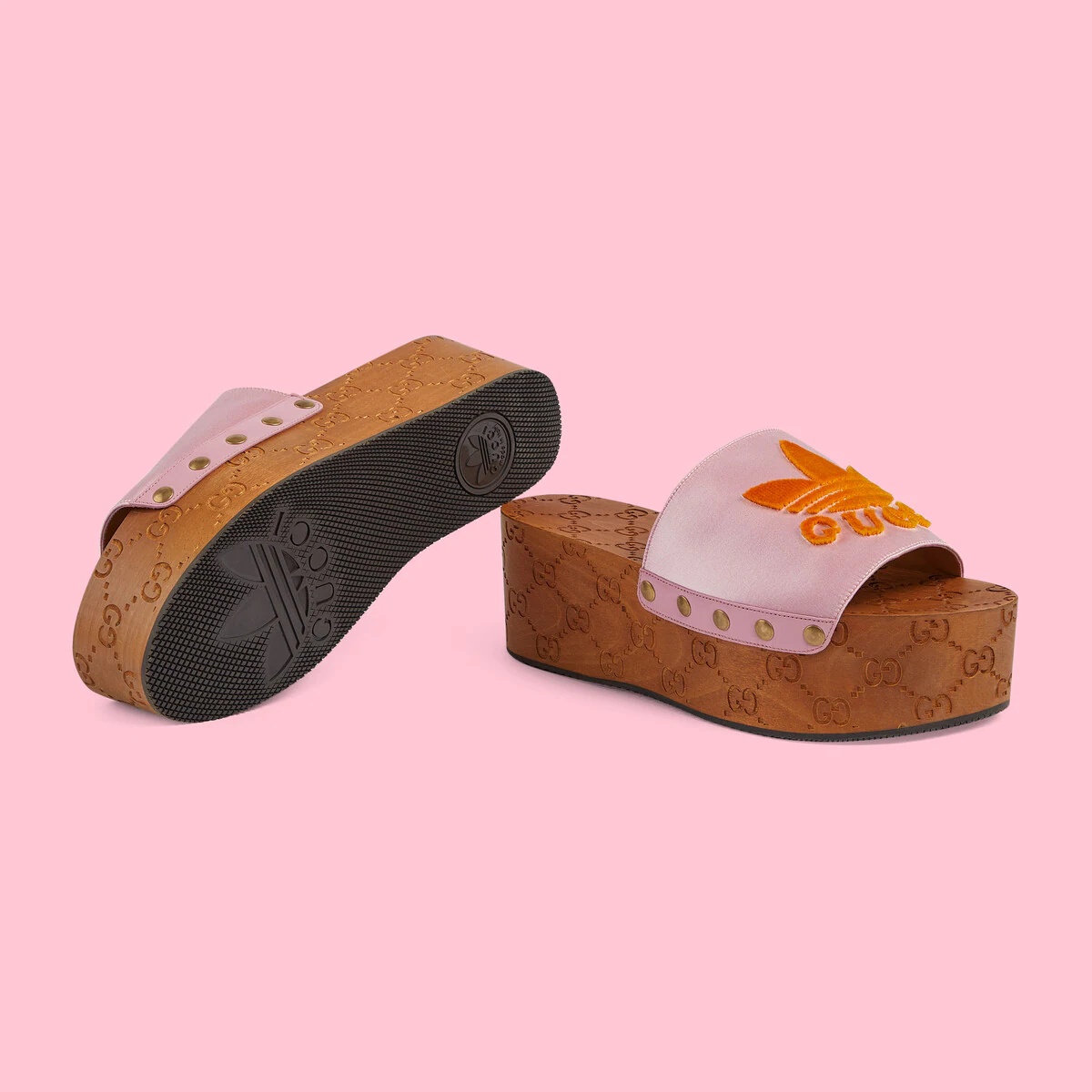 adidas x Gucci Women's satin GG clog - 5