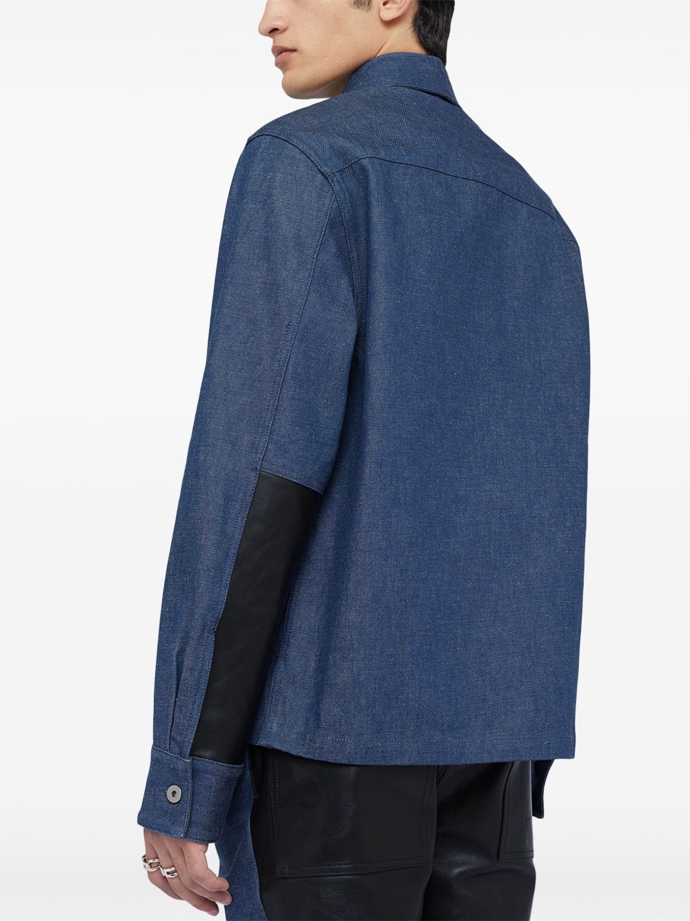 cotton denim overshirt - 4
