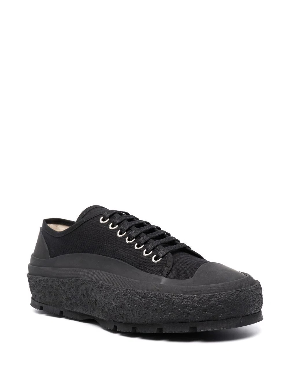 panelled low-top sneakers - 2