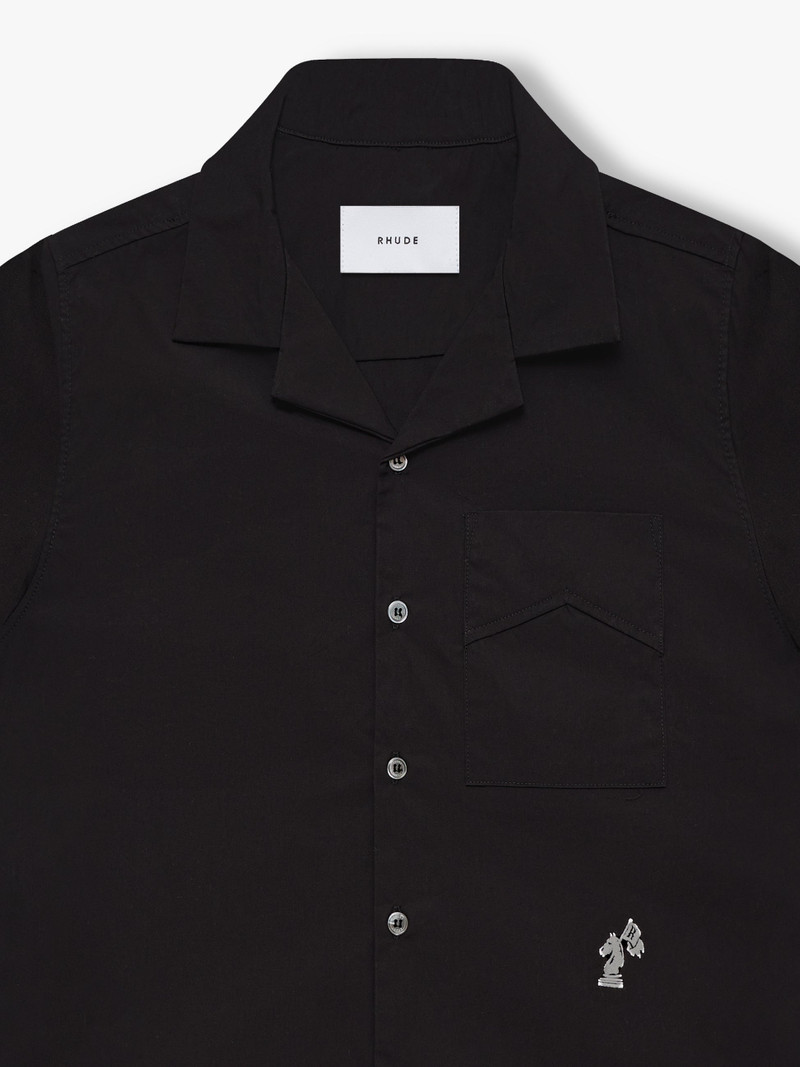 Rhude CAMP COLLAR LOGO SHIRT outlook