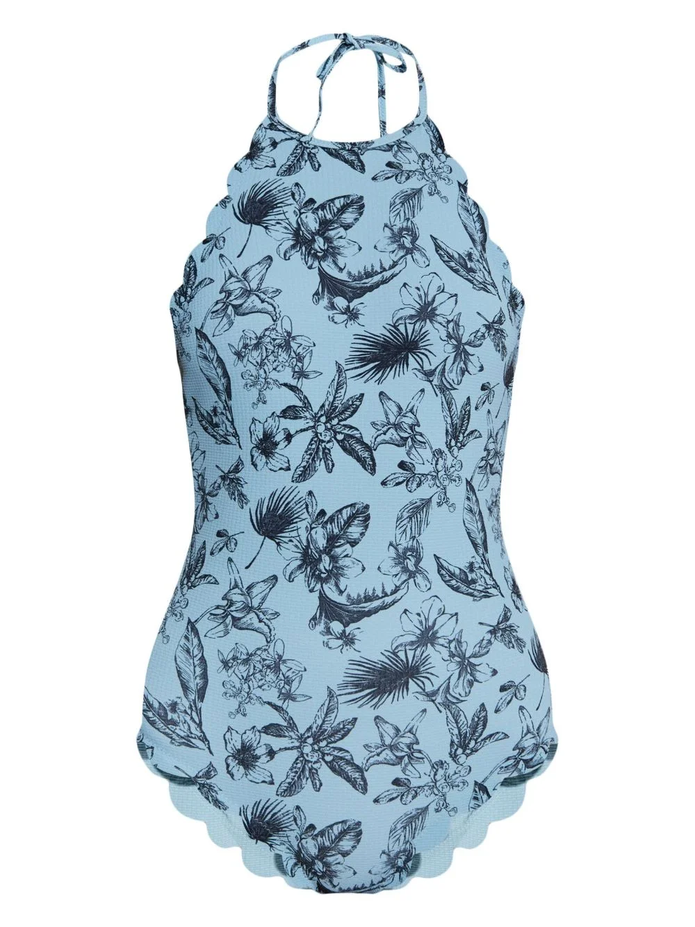 floral-print swimsuit - 1