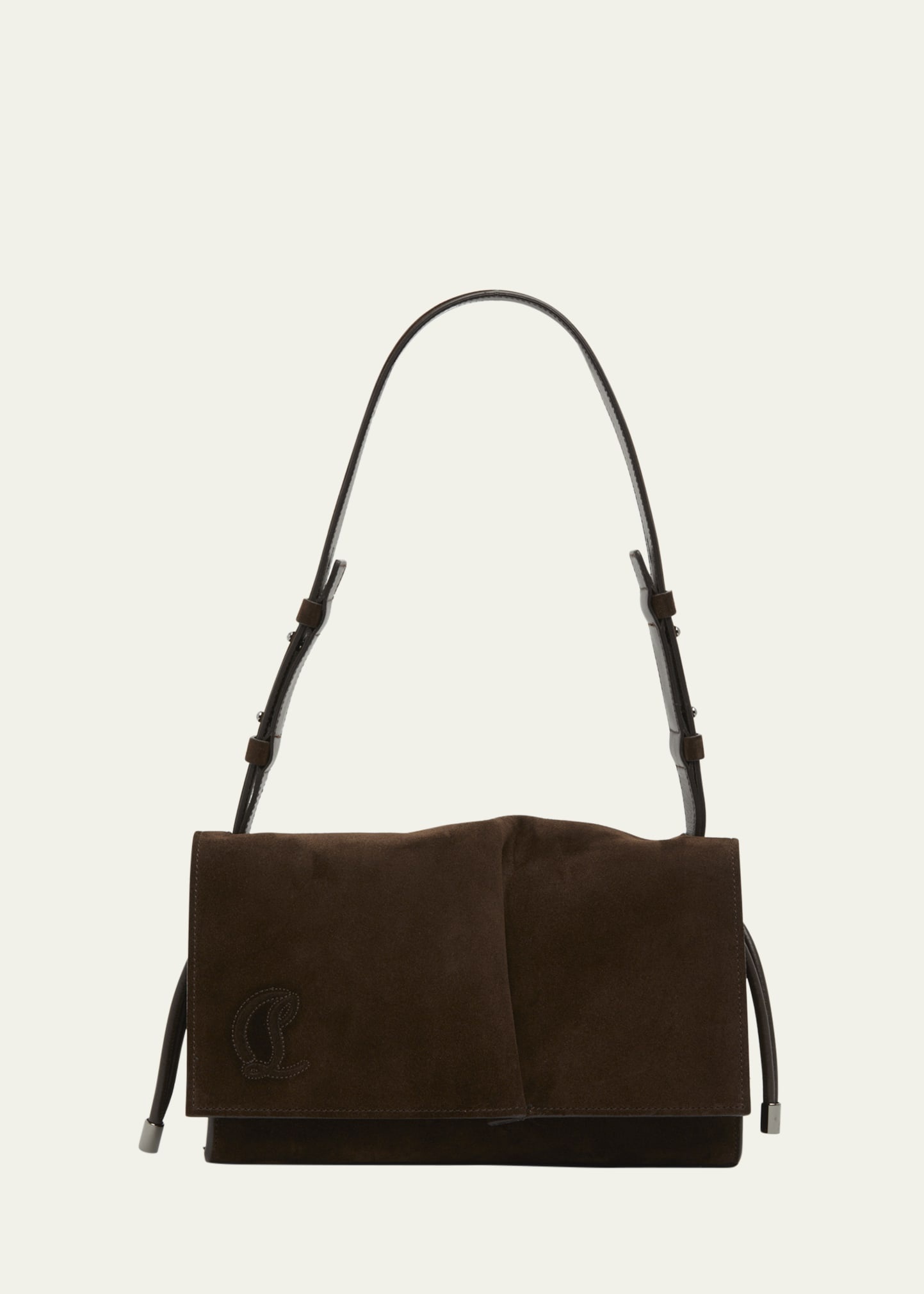Baggy Small Shoulder Bag in Suede - 1