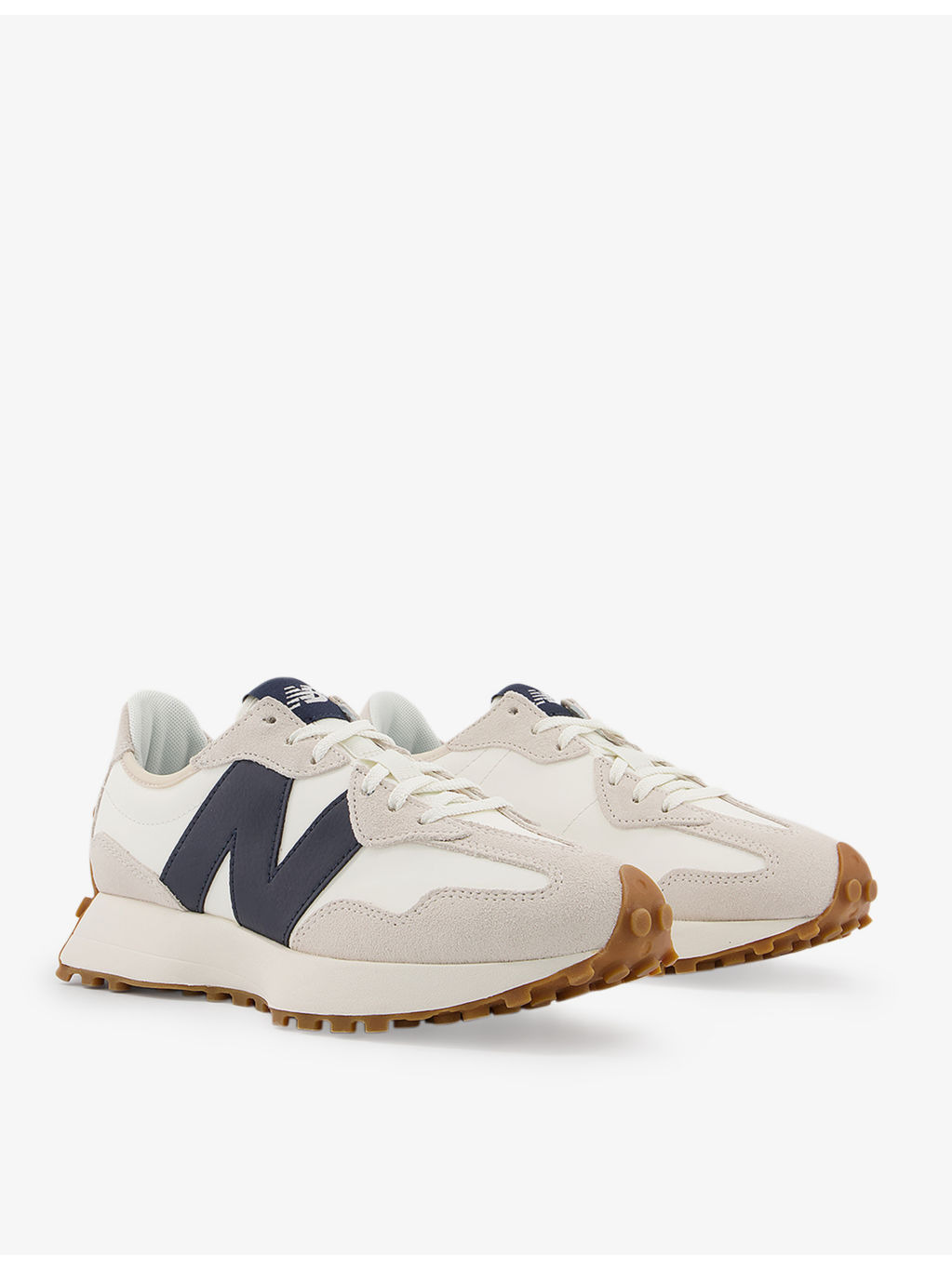 New Balance x Casablanca 327 perforated leather and suede trainers - 3