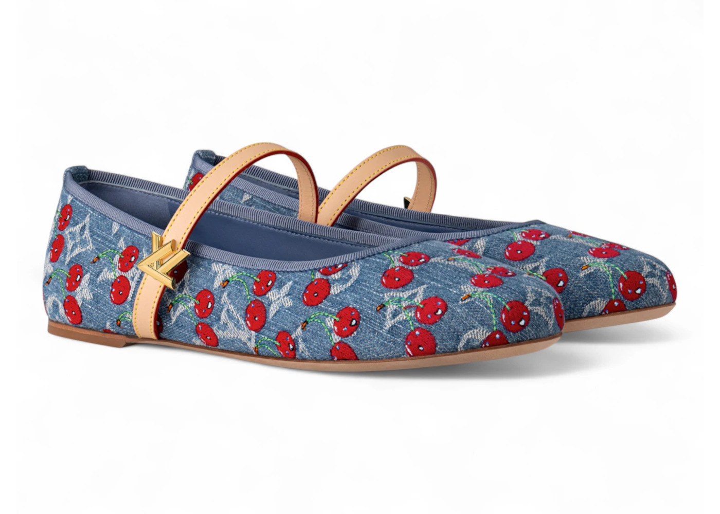 Louis Vuitton Romy Flat Ballerina x Takashi Murakami Denim - 2