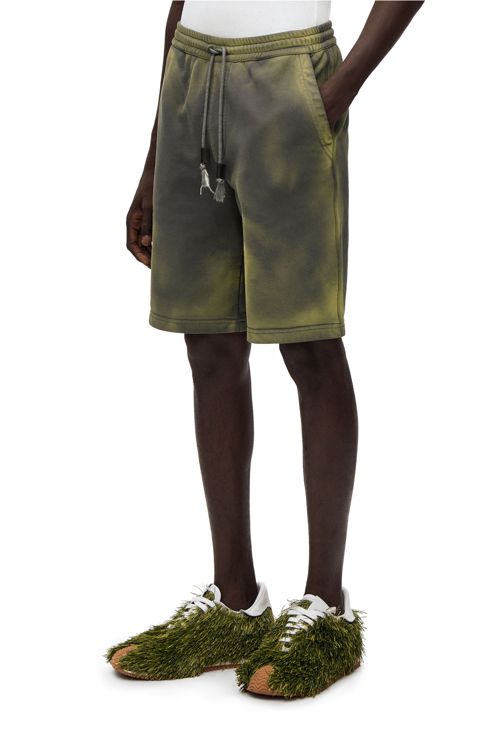 Washed shorts in cotton - 3
