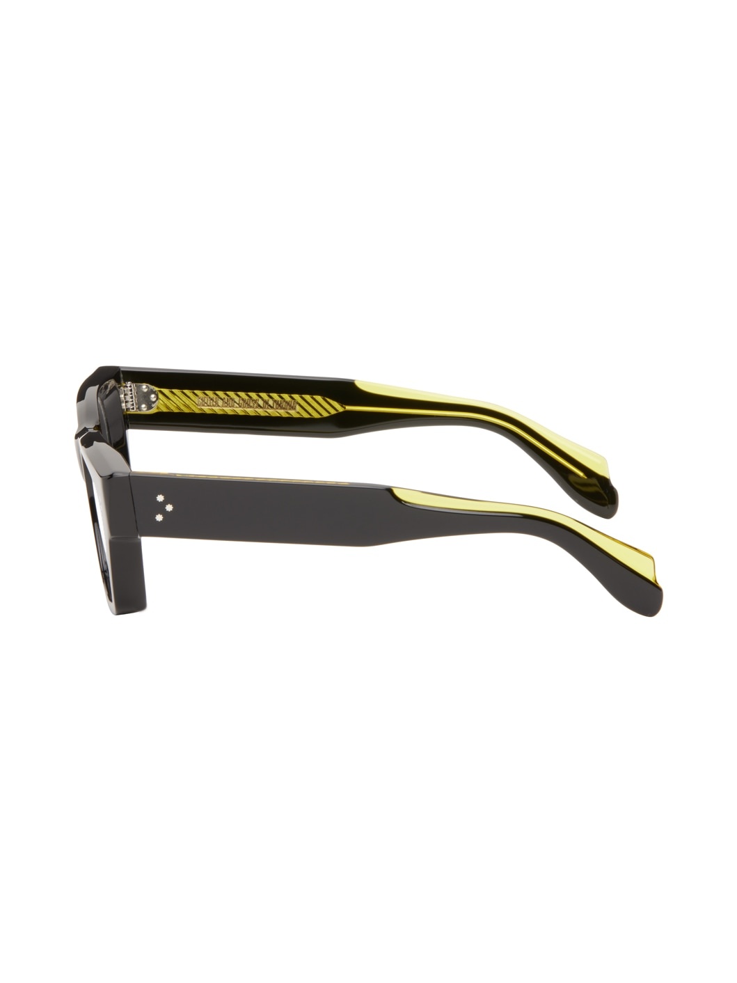 Black & Yellow 9690 Square Glasses - 3