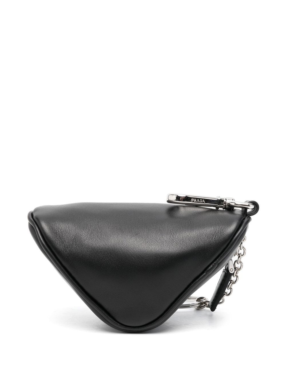 triangular leather pouch - 2