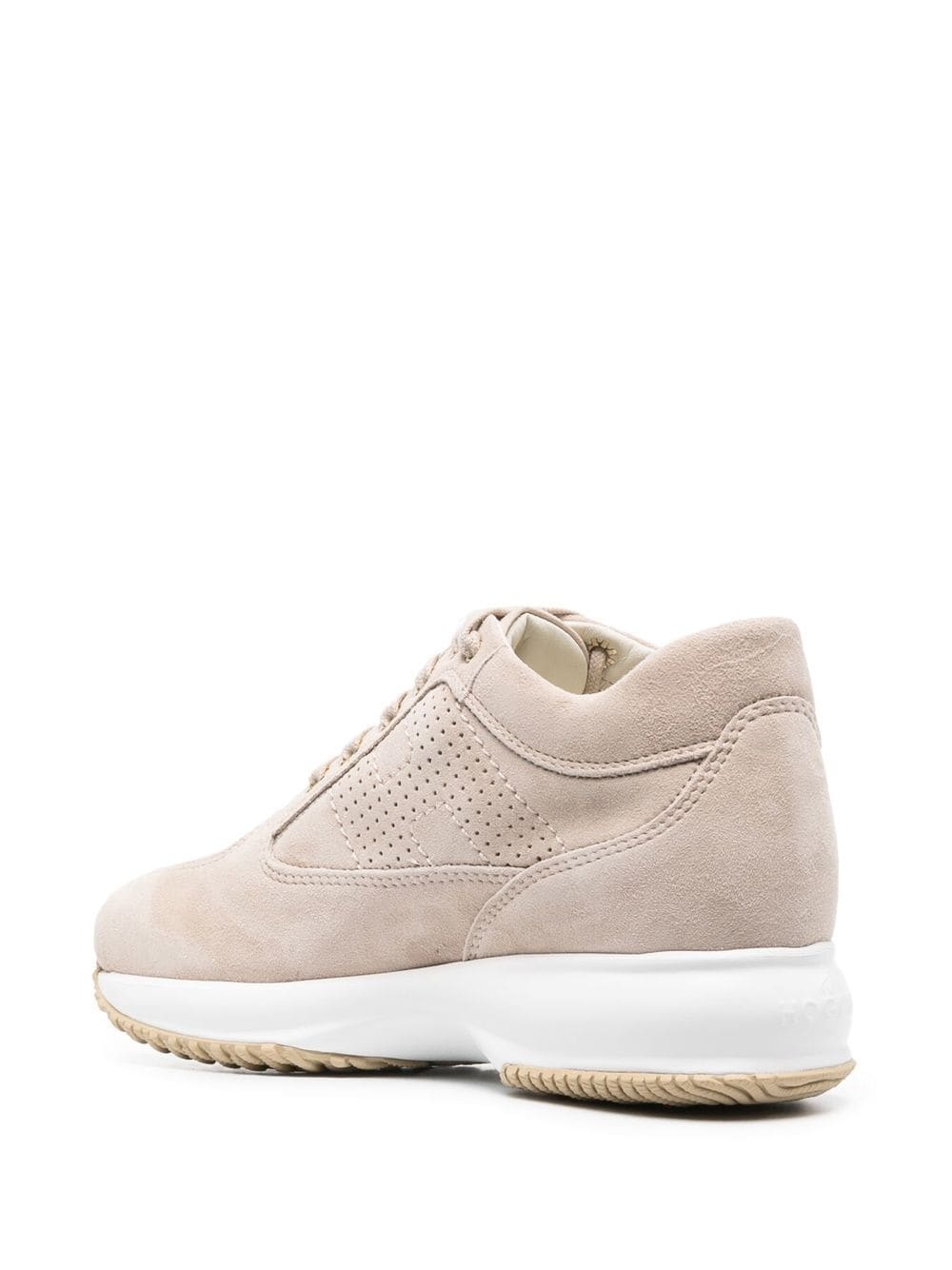 suede lace-up sneakers - 3
