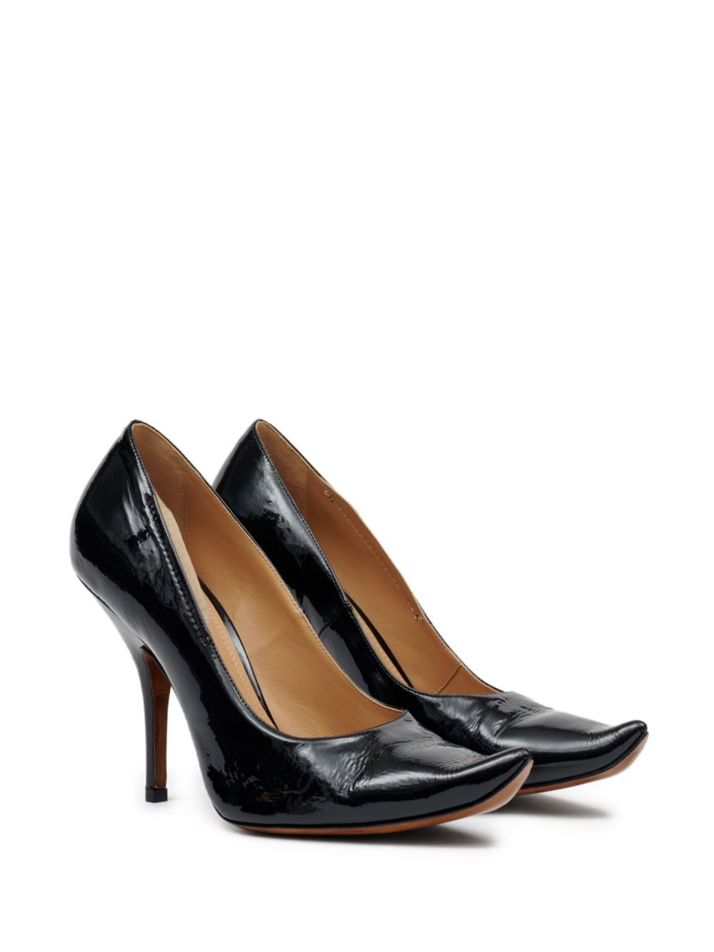 100mm leather pumps - 2