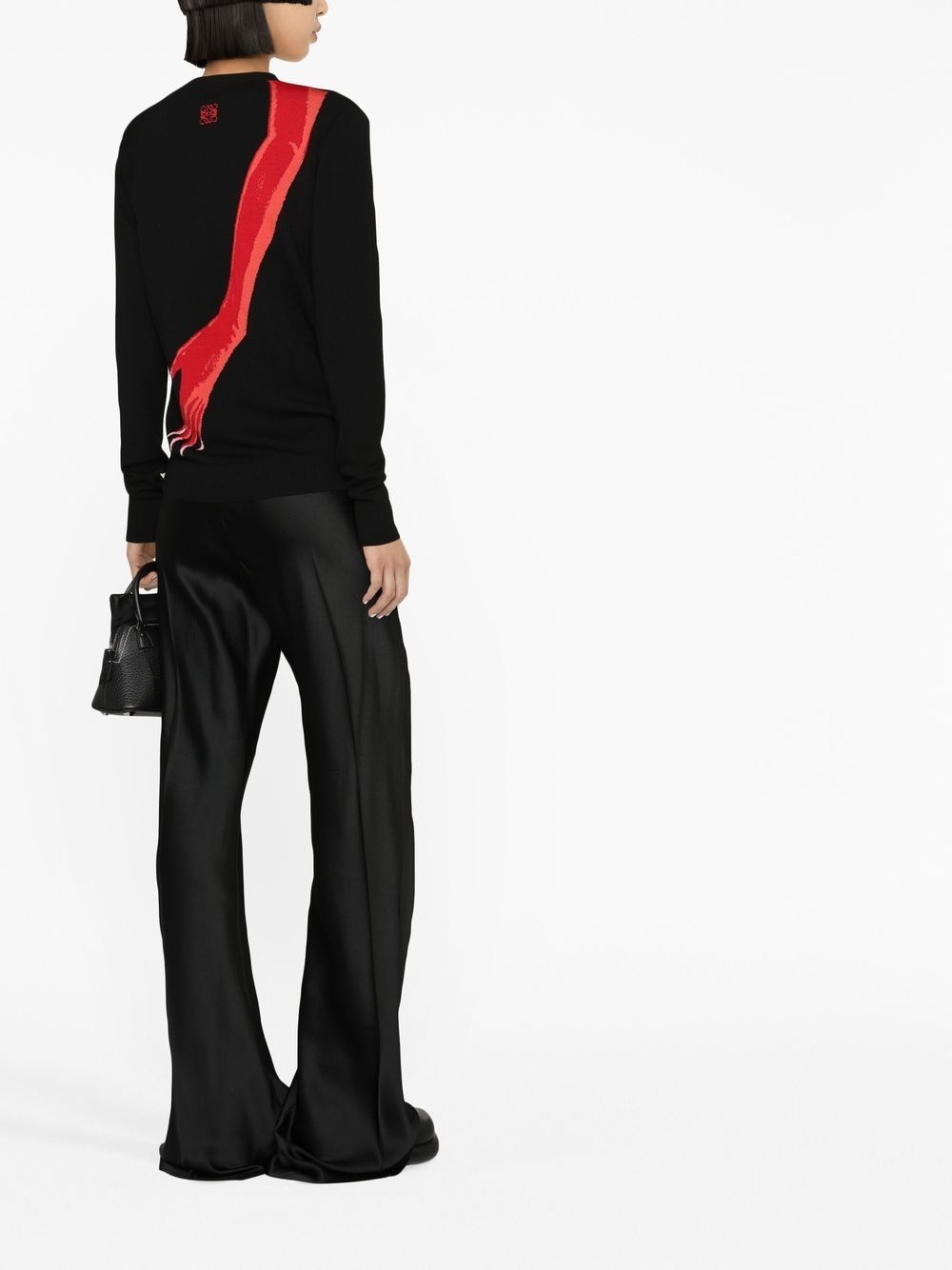 pleated wide-leg trousers - 3