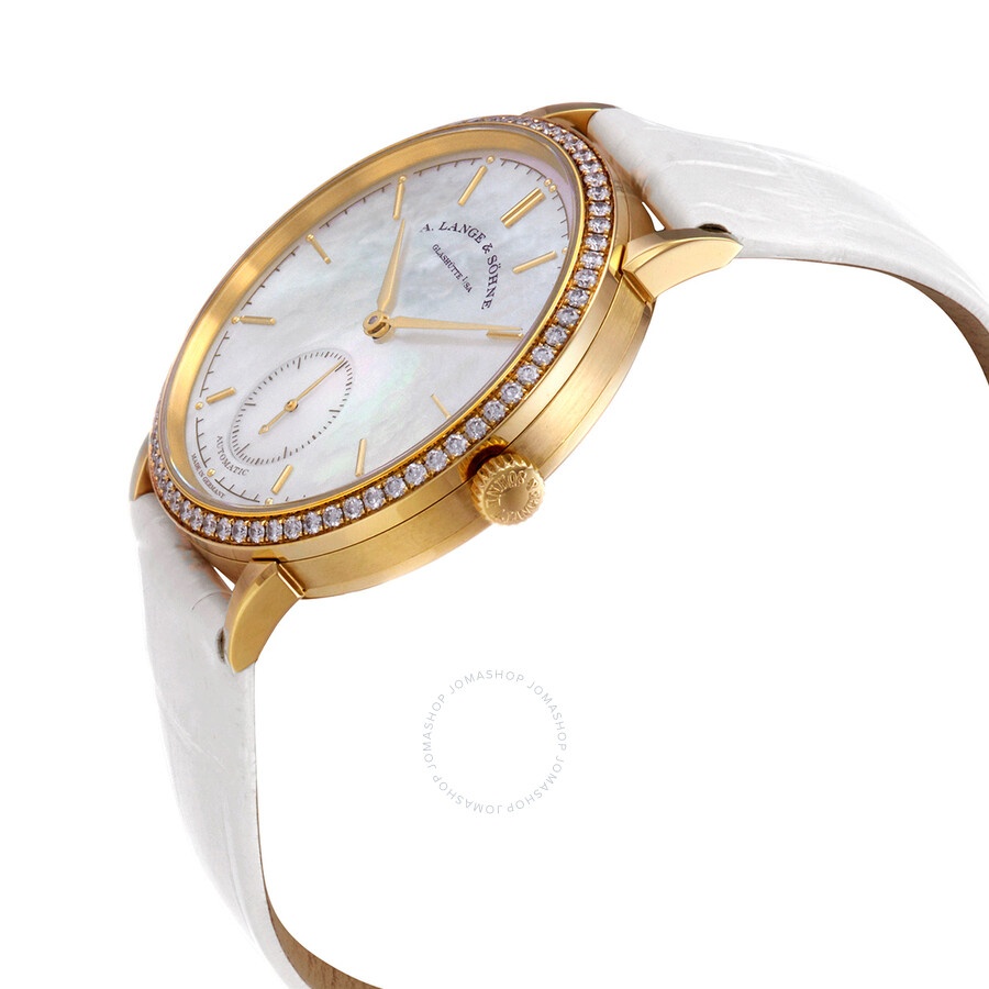A. Lange and Sohne Saxonia 18K Yellow Gold Diamond Automatic Ladies Watch 840.021 - 2