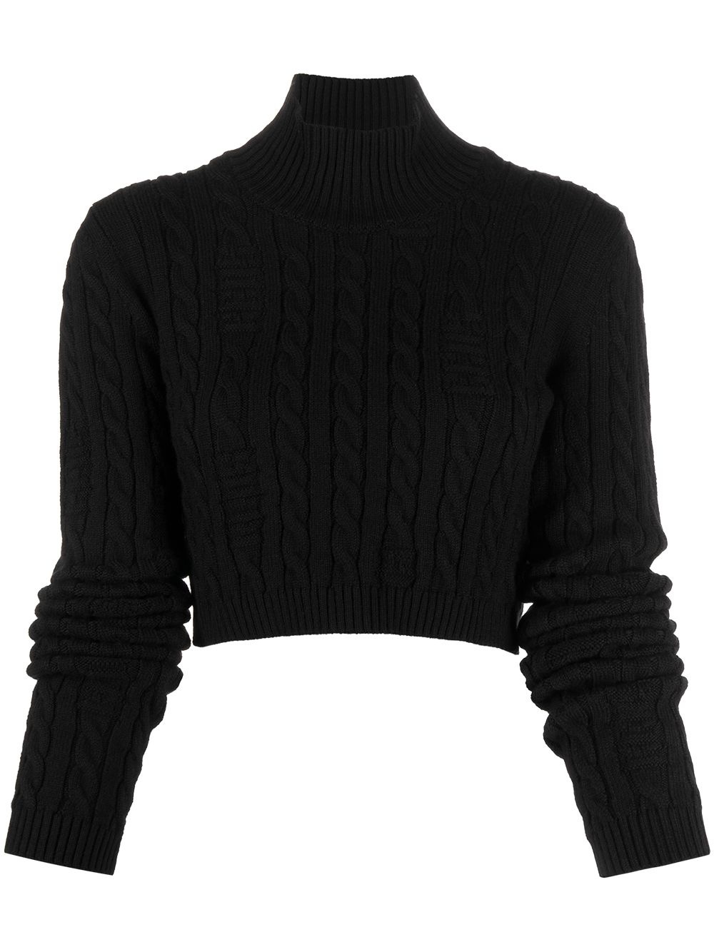 high neck knitted jumper - 1