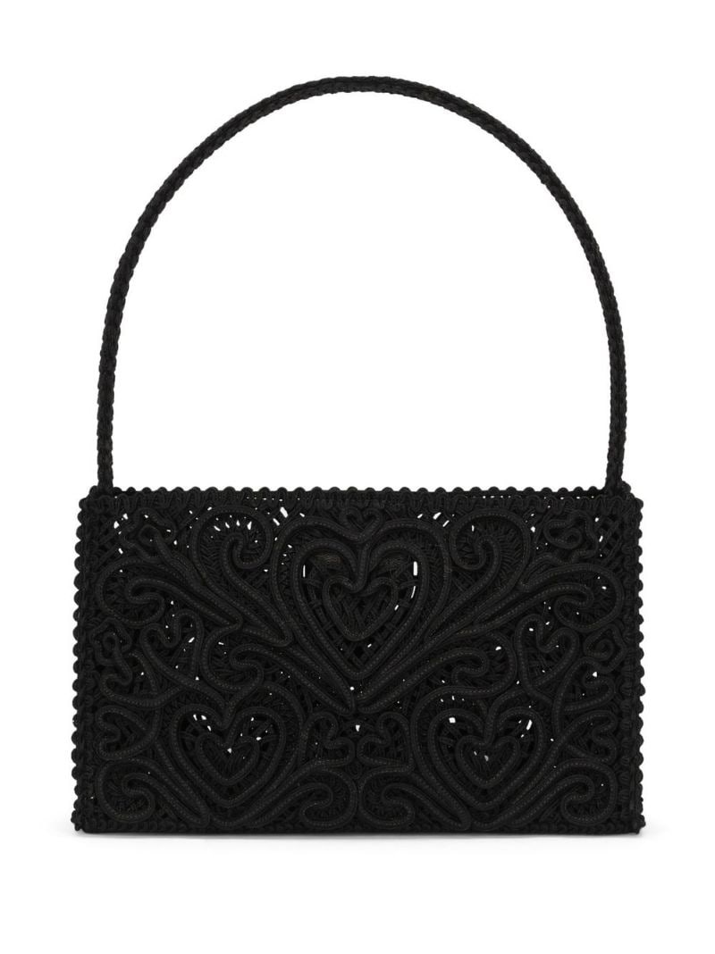 cordonetto lace shoulder bag - 3