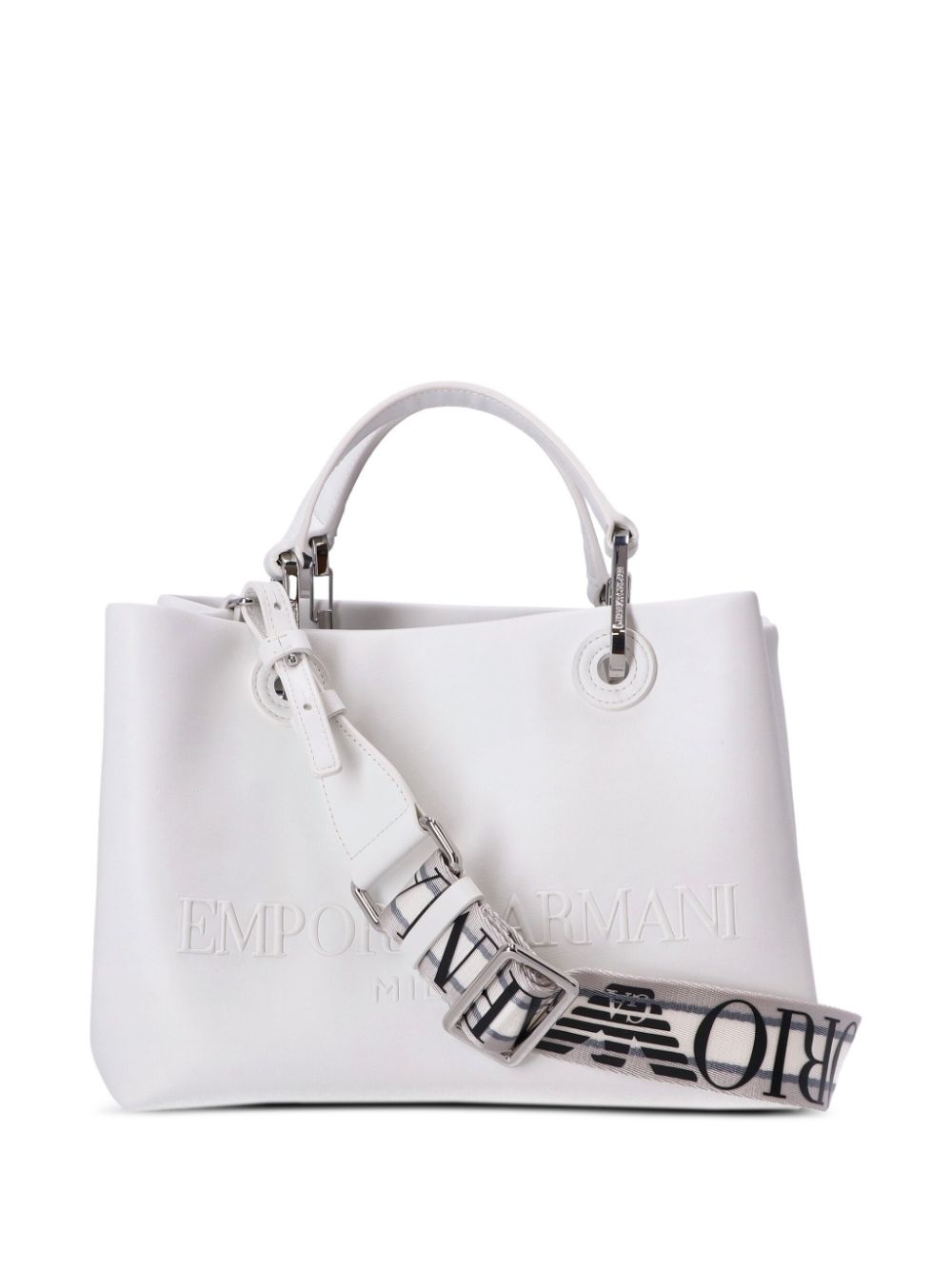 small logo-embossed tote bag - 4