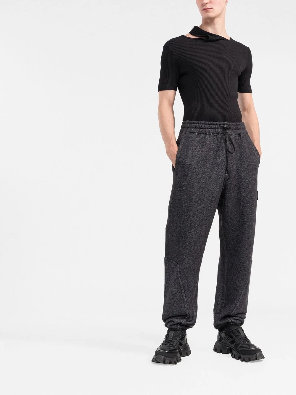 wide leg track pants - 2