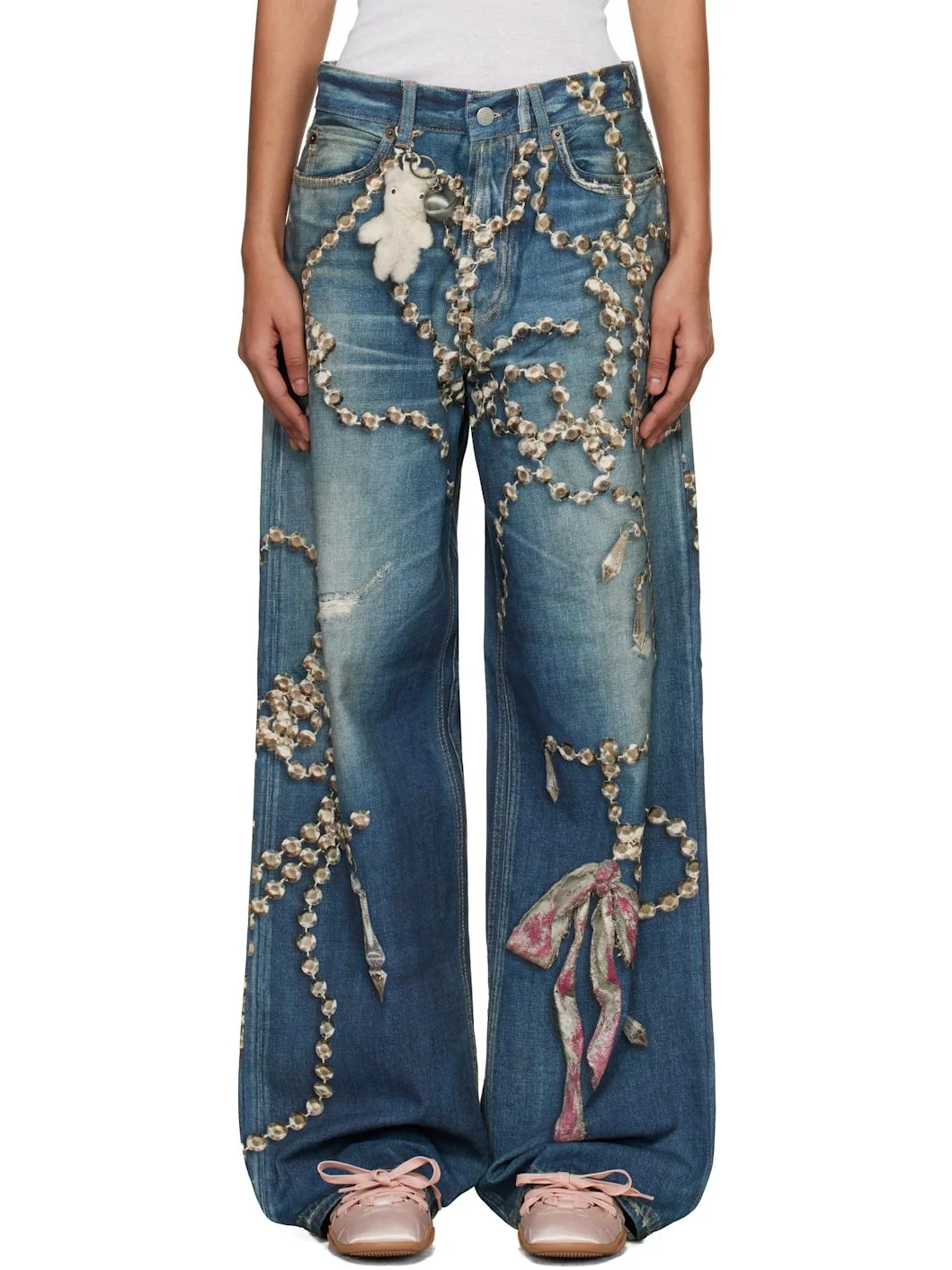 Blue Trompe-L'Oeil 1981 Jeans - 1