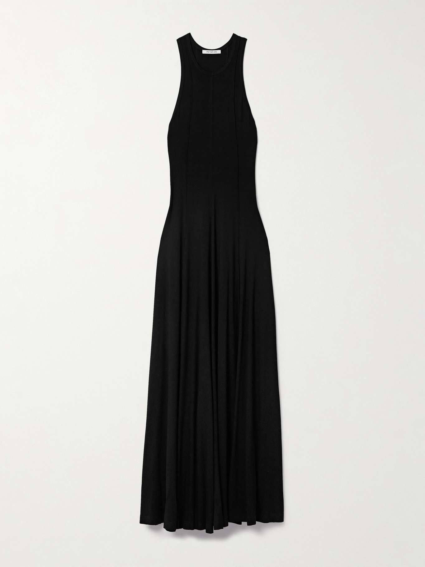 Paneled stretch-jersey maxi dress - 1