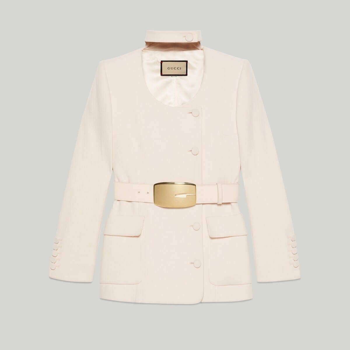 Wool crêpe jacket - 1
