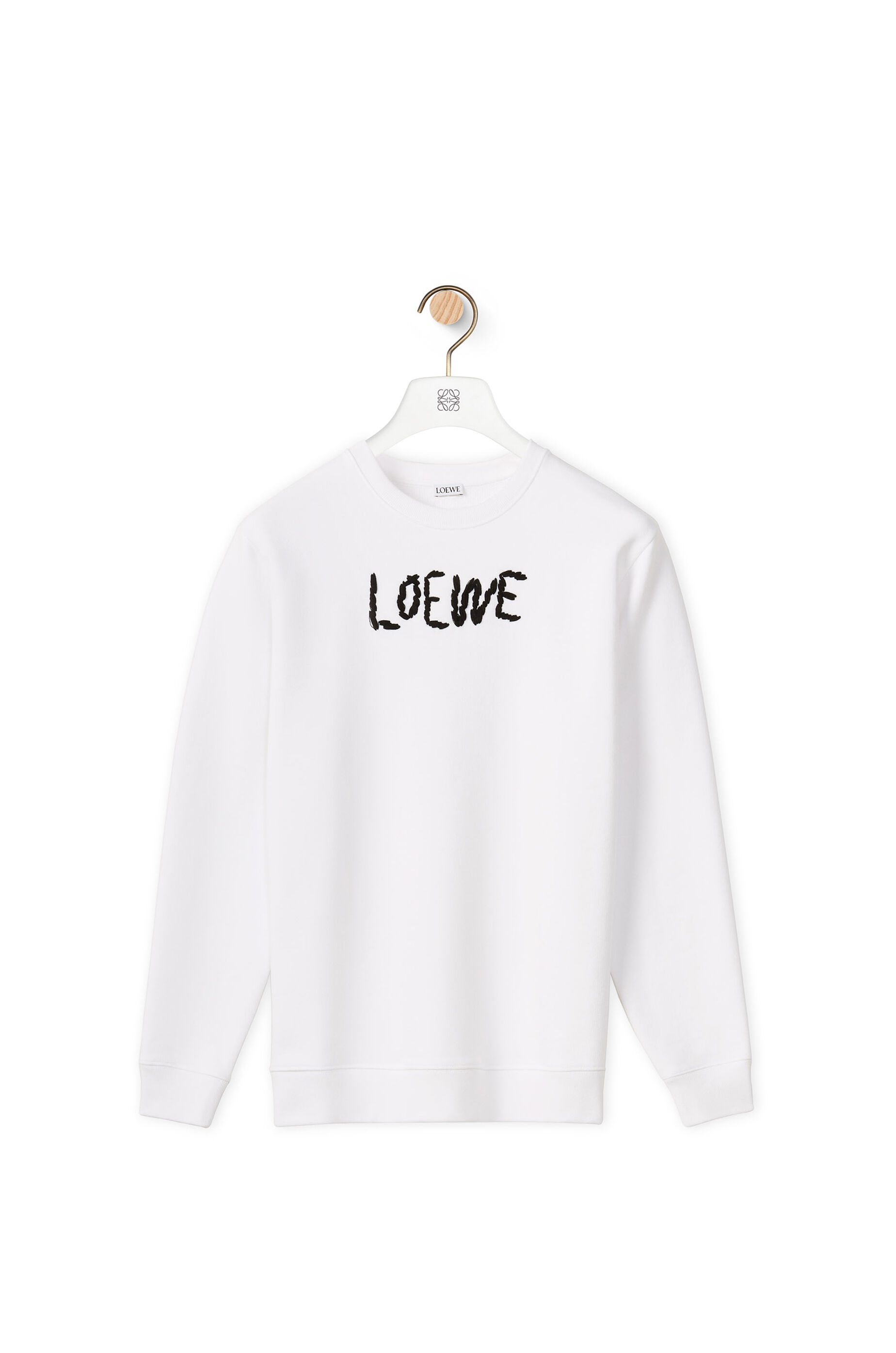 LOEWE embroidered sweatshirt in cotton - 1