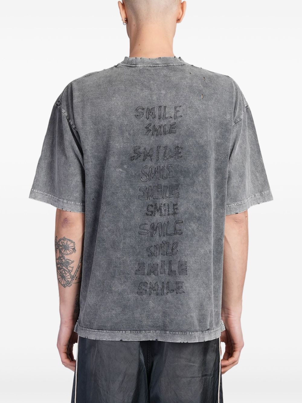 distressed T-shirt - 4