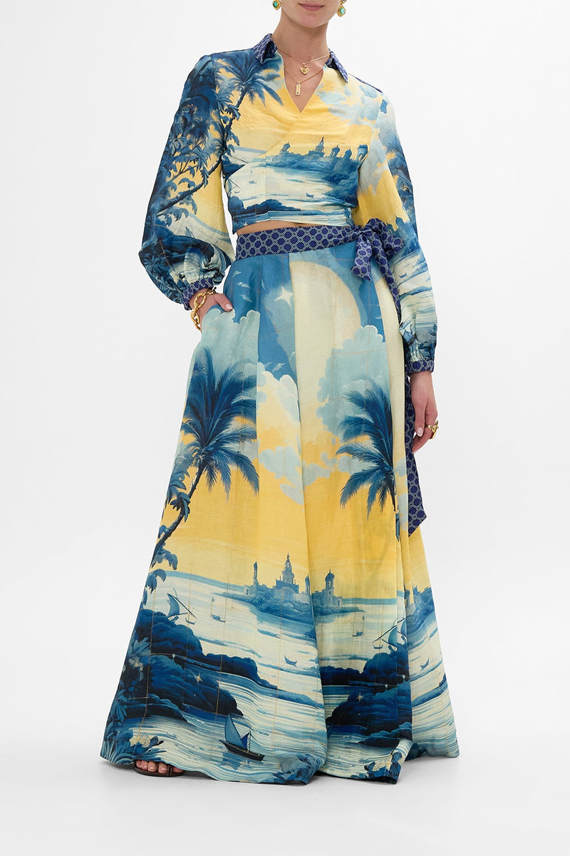 CAMILLA MAXI WRAP SKIRT outlook